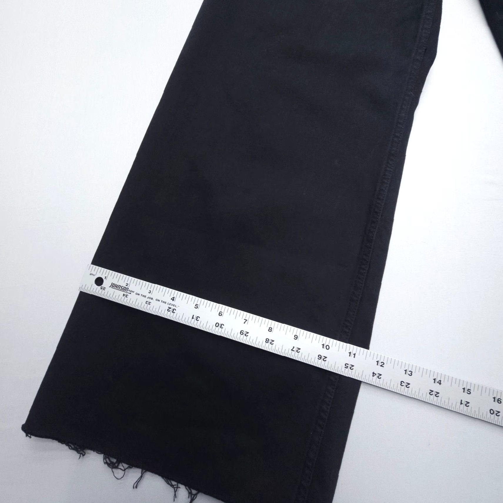 Zara Zara Black High Rise Wide Leg Jeans Size 10 29" Inseam Boho Bohemian 5-Pocket Regular Denim Cotton Nights? Size 32" / US 10 / IT 46 - 4 Thumbnail