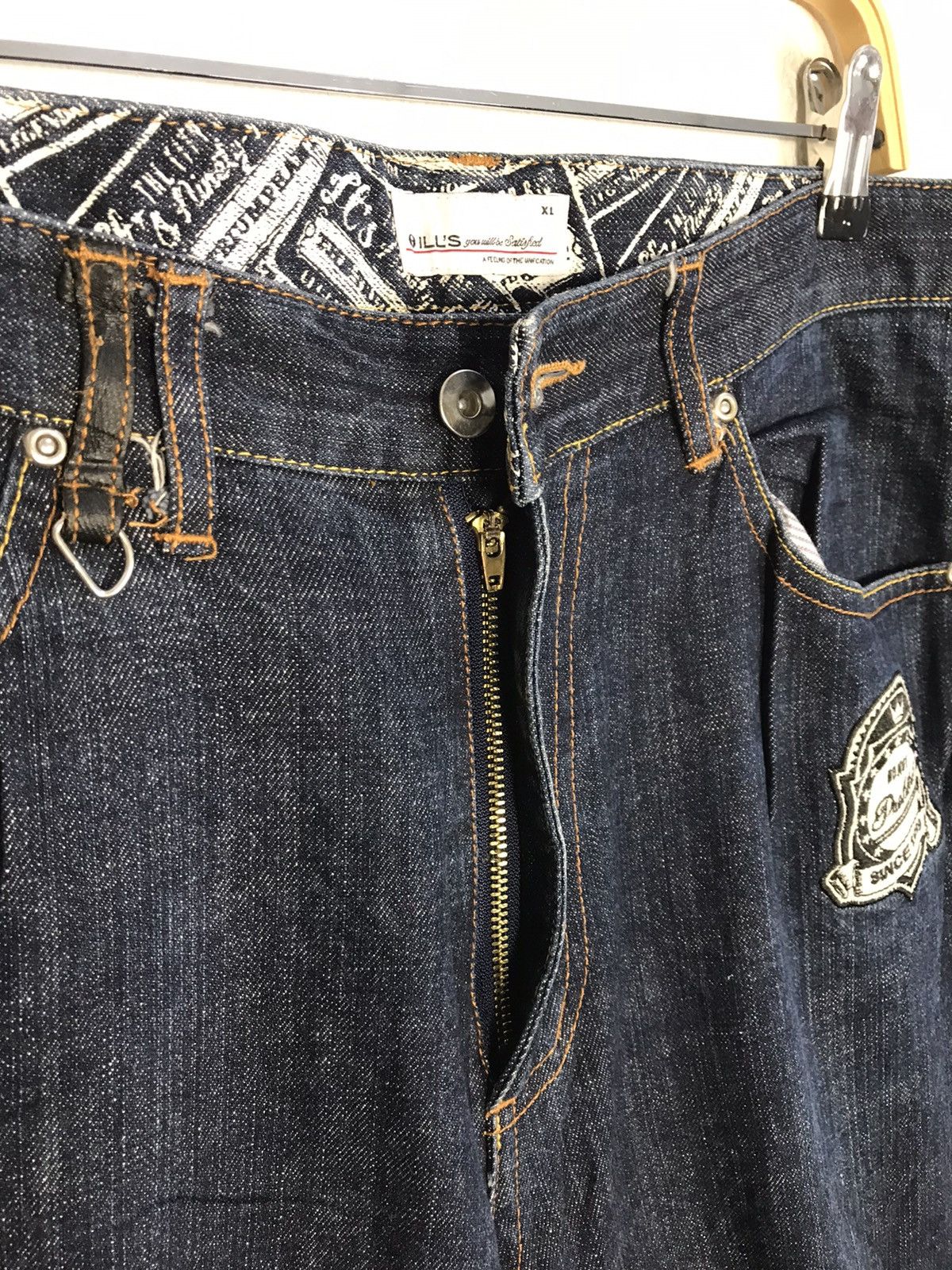 Japanese Brand ILL’s Just Infamous Indigo Denim Straight Cut Fits Size 36 Size US 36 / EU 52 - 7 Thumbnail