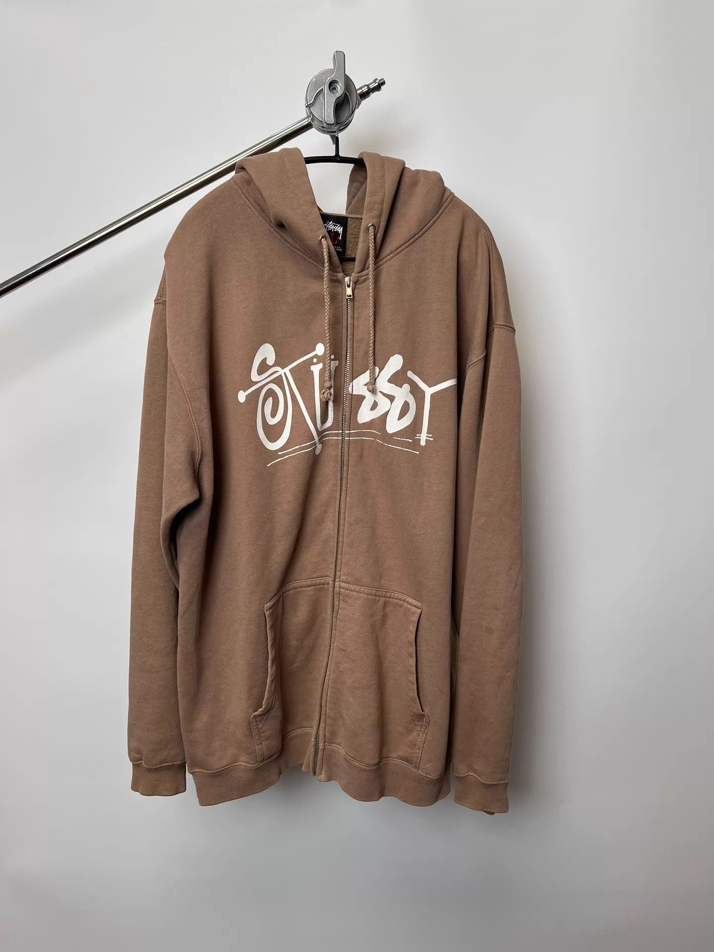 Stussy Stussy 00s Vintage Zip Hoodie Chest Back Logo L Size US L / EU 52-54 / 3 - 1 Thumbnail