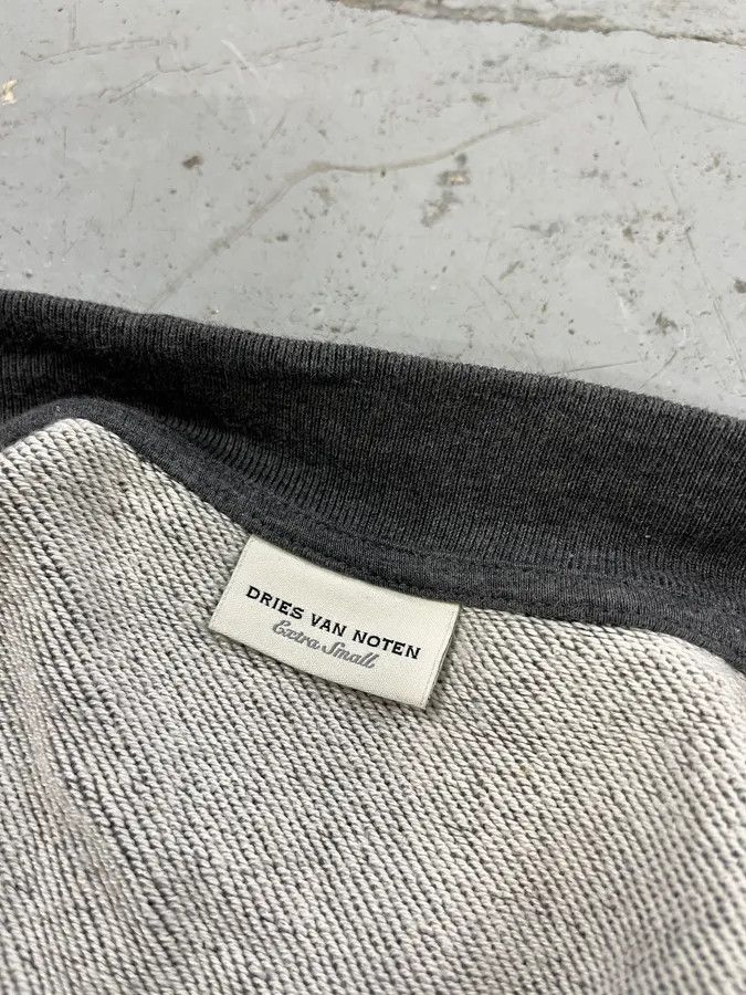 Dries Van Noten Dries Van Noten Floral Embroidered Grey Zip-Up Sweater Size US XS / EU 42 / 0 - 9 Thumbnail