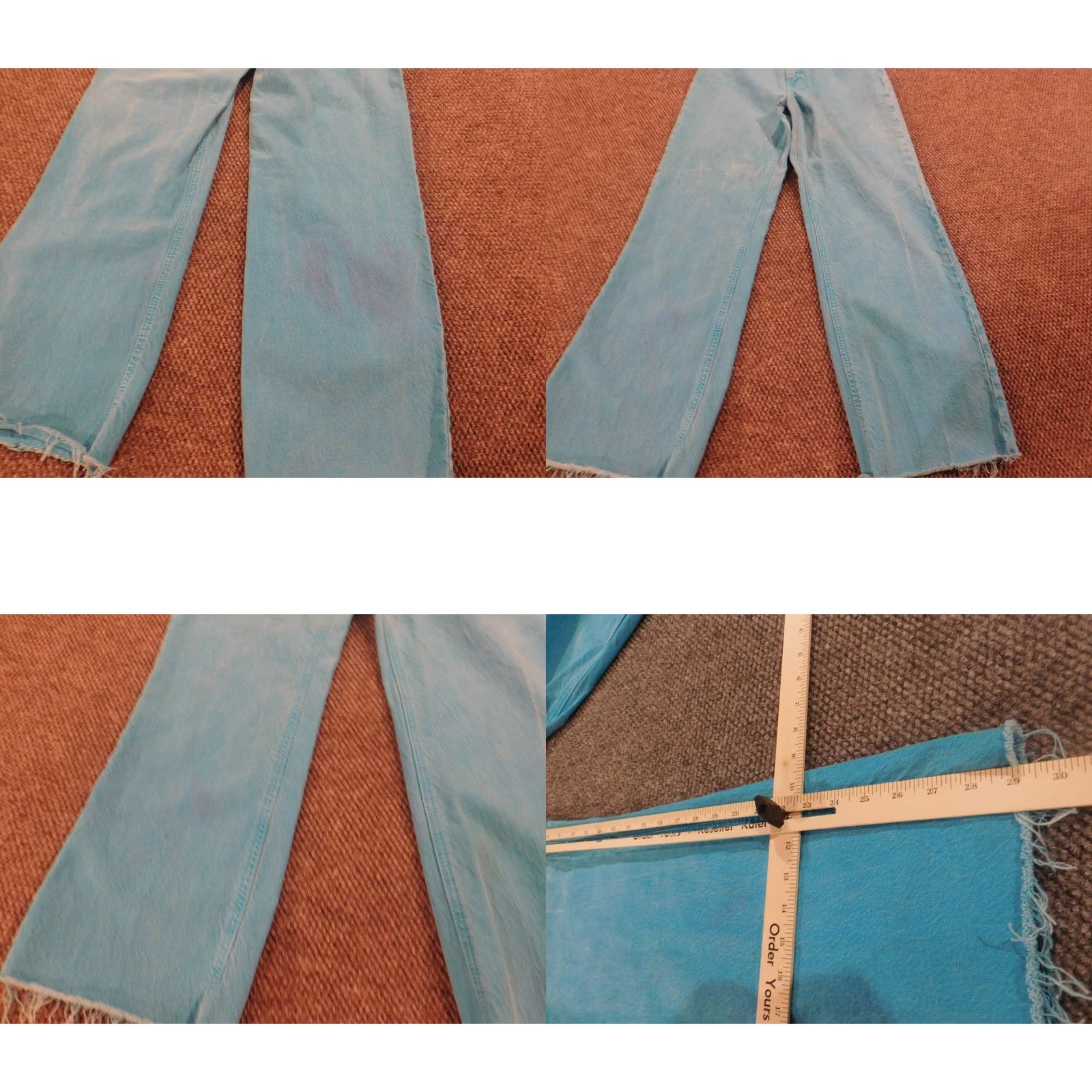 Zara Zara Womens Jeans 6 Blue denim casual straight slim fit Size 28" / US 6 / IT 42 - 8 Thumbnail