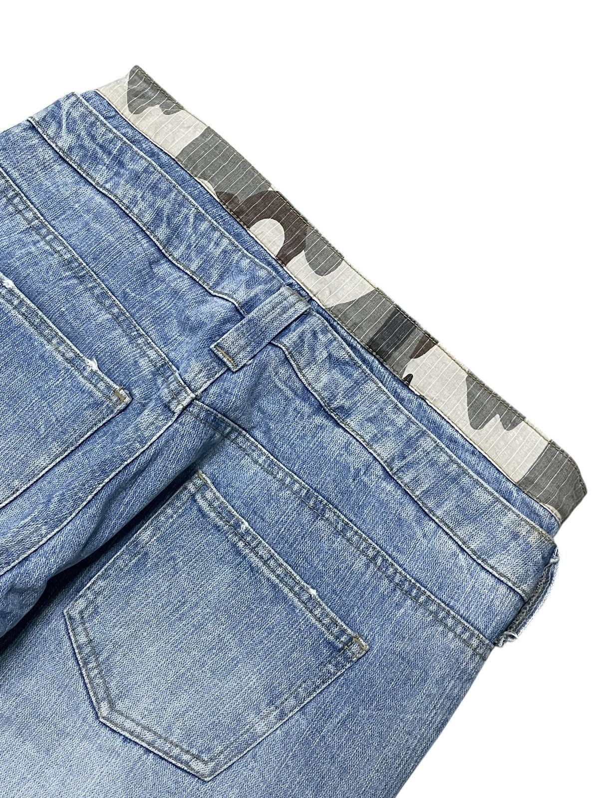 GOSTAR DE FUGA × Hysteric Glamour Daily Topics Japan Double Waist Camo Distressed Jeans Size US 30 / EU 46 - 21 Thumbnail