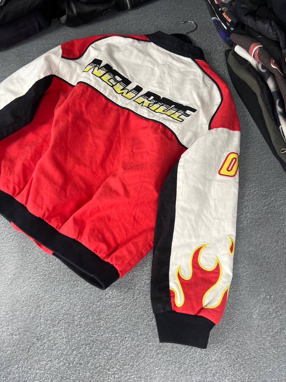 Hysteric Glamour Vintage Racing Fire Logo Y2K Bomber Jacket Size US M / EU 48-50 / 2 - 7 Thumbnail