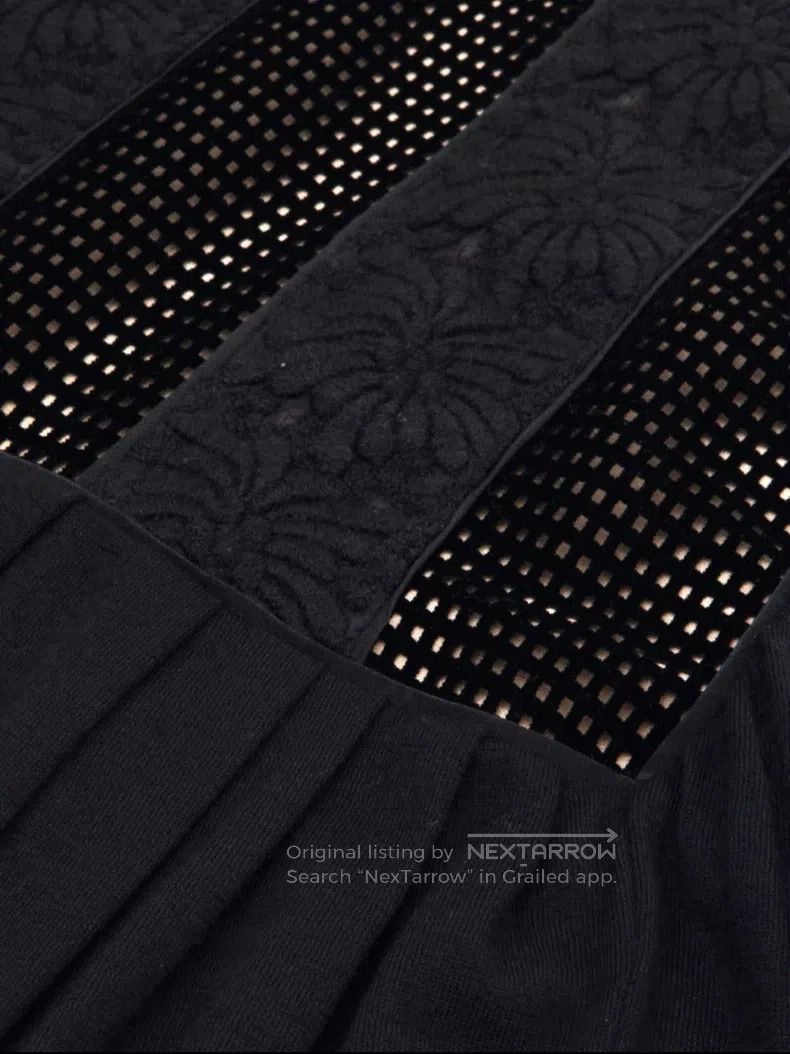 Fendi Fendi Black Grid Patchwork Dress Size XS / US 0-2 / IT 36-38 - 5 Thumbnail