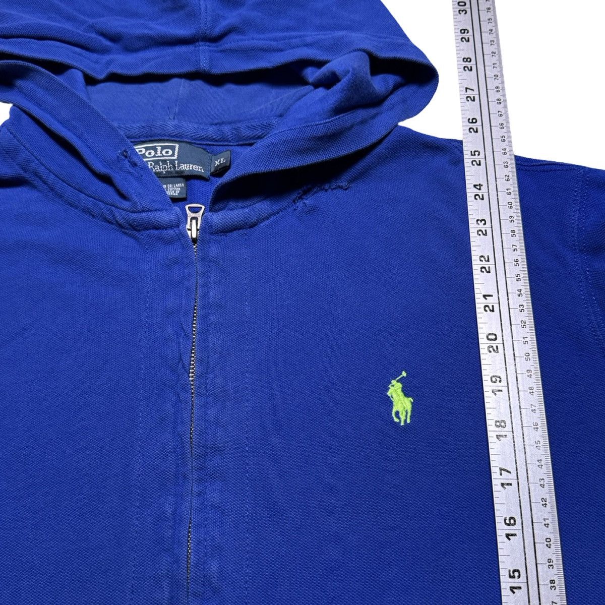 Polo Ralph Lauren Vtg Polo Ralph Lauren Mens XL Blue Full Zip Hoodie Jacket Size US XL / EU 56 / 4 - 6 Thumbnail