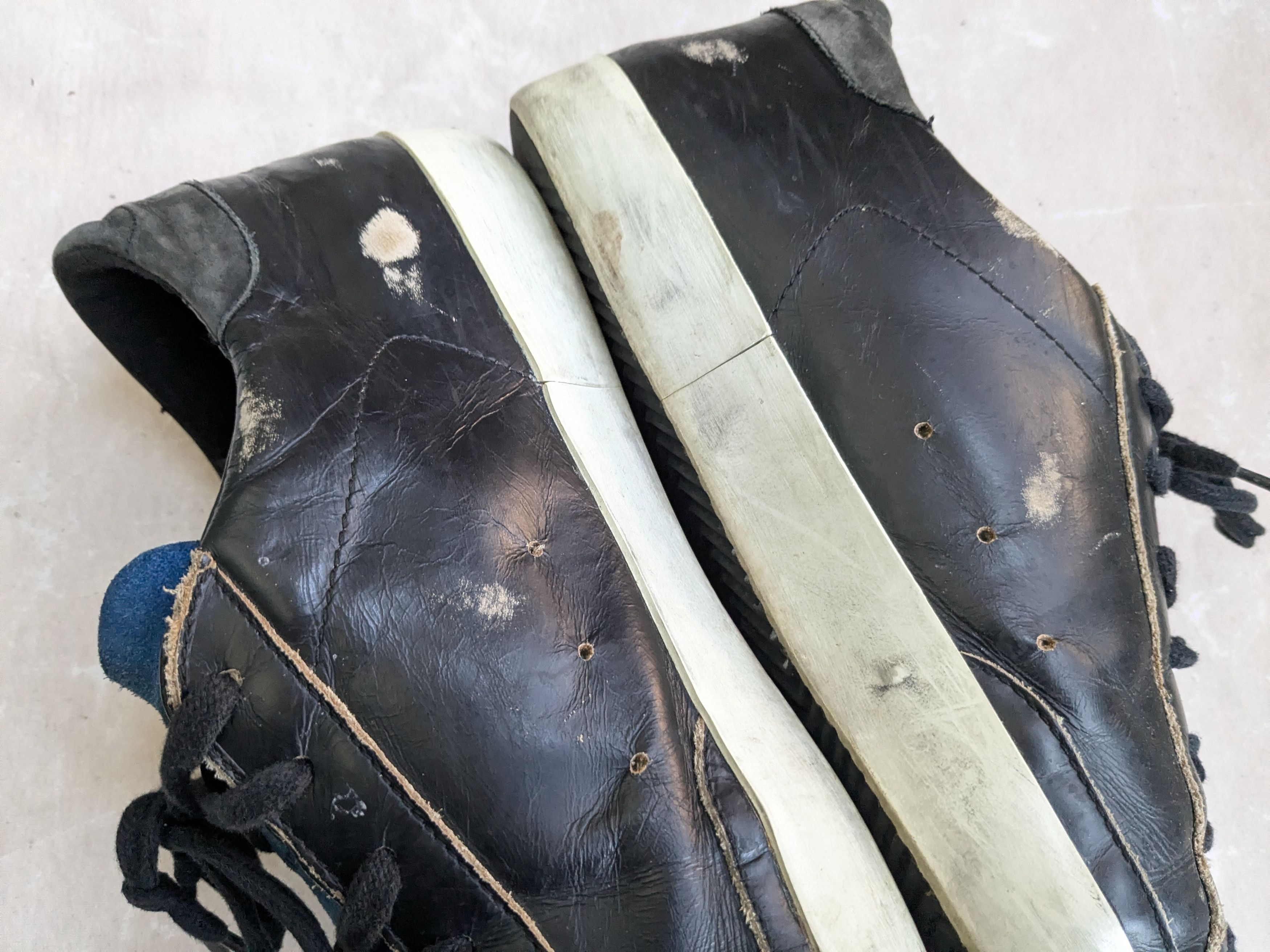 Golden Goose Golden Goose Superstar 12 45 Black Blue Low Tops Size US 12 / EU 45 - 11 Thumbnail