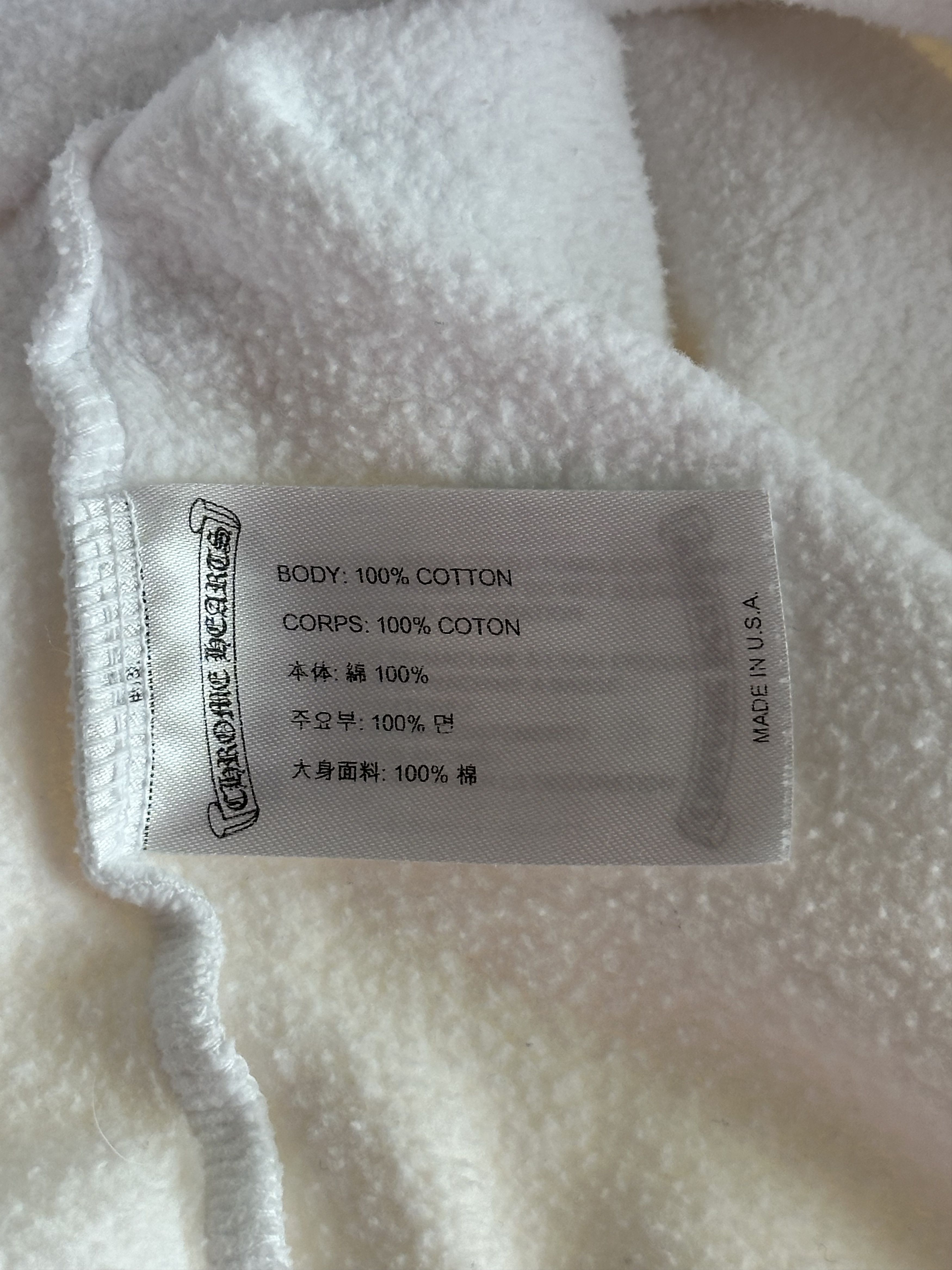 Chrome Hearts Chrome Hearts White & Black Script Logo Hoodie Size US L / EU 52-54 / 3 - 4 Thumbnail