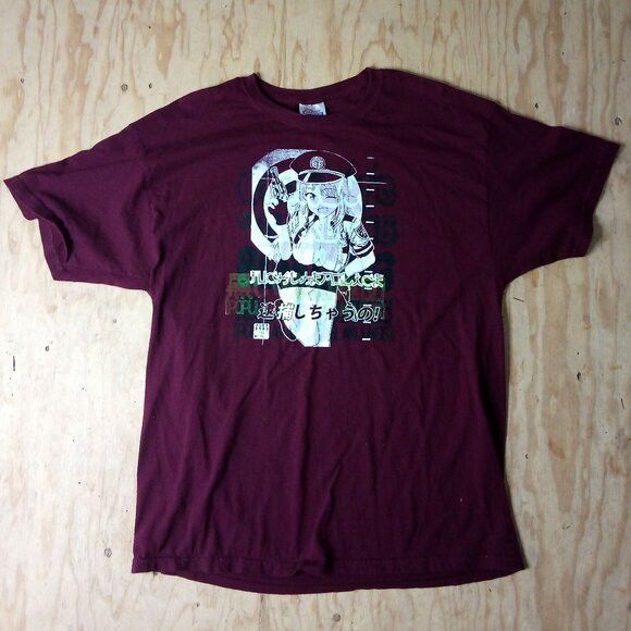 Hanes × Vintage Vintage Y2K BL4K LUNG Anime %!@% The Police T-Shirt Size US XL / EU 56 / 4 - 2 Thumbnail