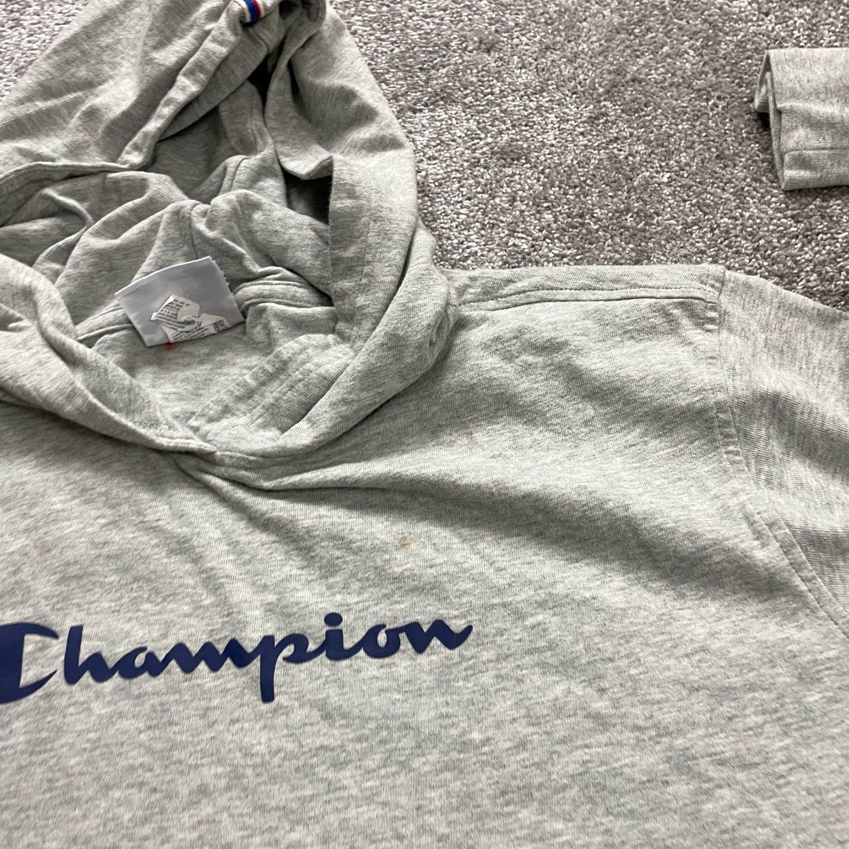 Champion Champion Women’s Hoodie Pullover 2XL Gray Graphic Cotton Activewear Size XXL / US 16-18 / IT 52-54 - 3 Thumbnail
