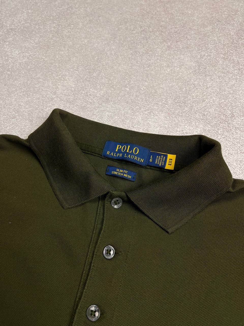 Polo Ralph Lauren Vintage Polo Ralph Lauren Olive Rugby Shirt L Size US L / EU 52-54 / 3 - 4 Thumbnail