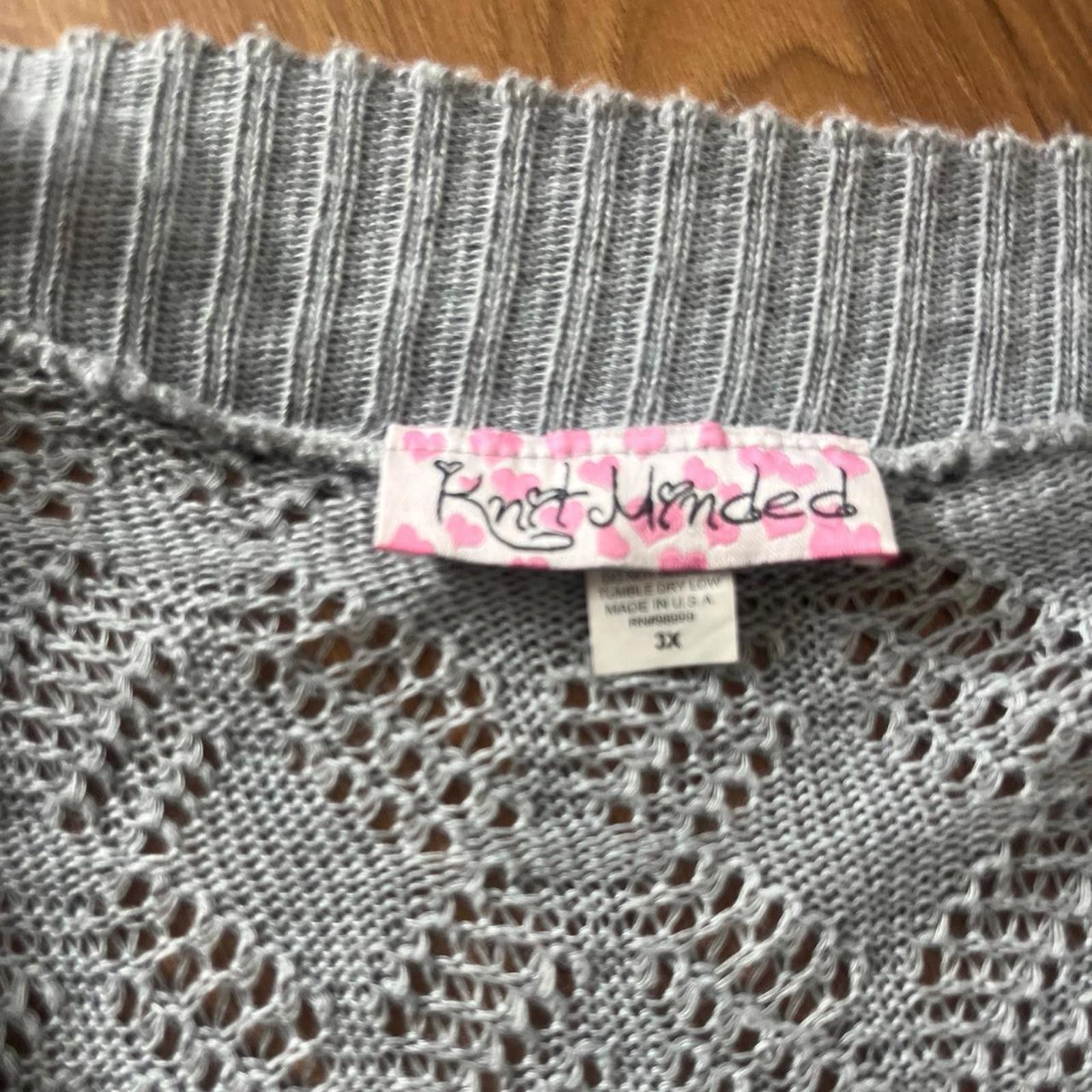 Other Light grey knitted cropped cardigan with short sleeves Size S / US 4 / IT 40 - 2 Thumbnail