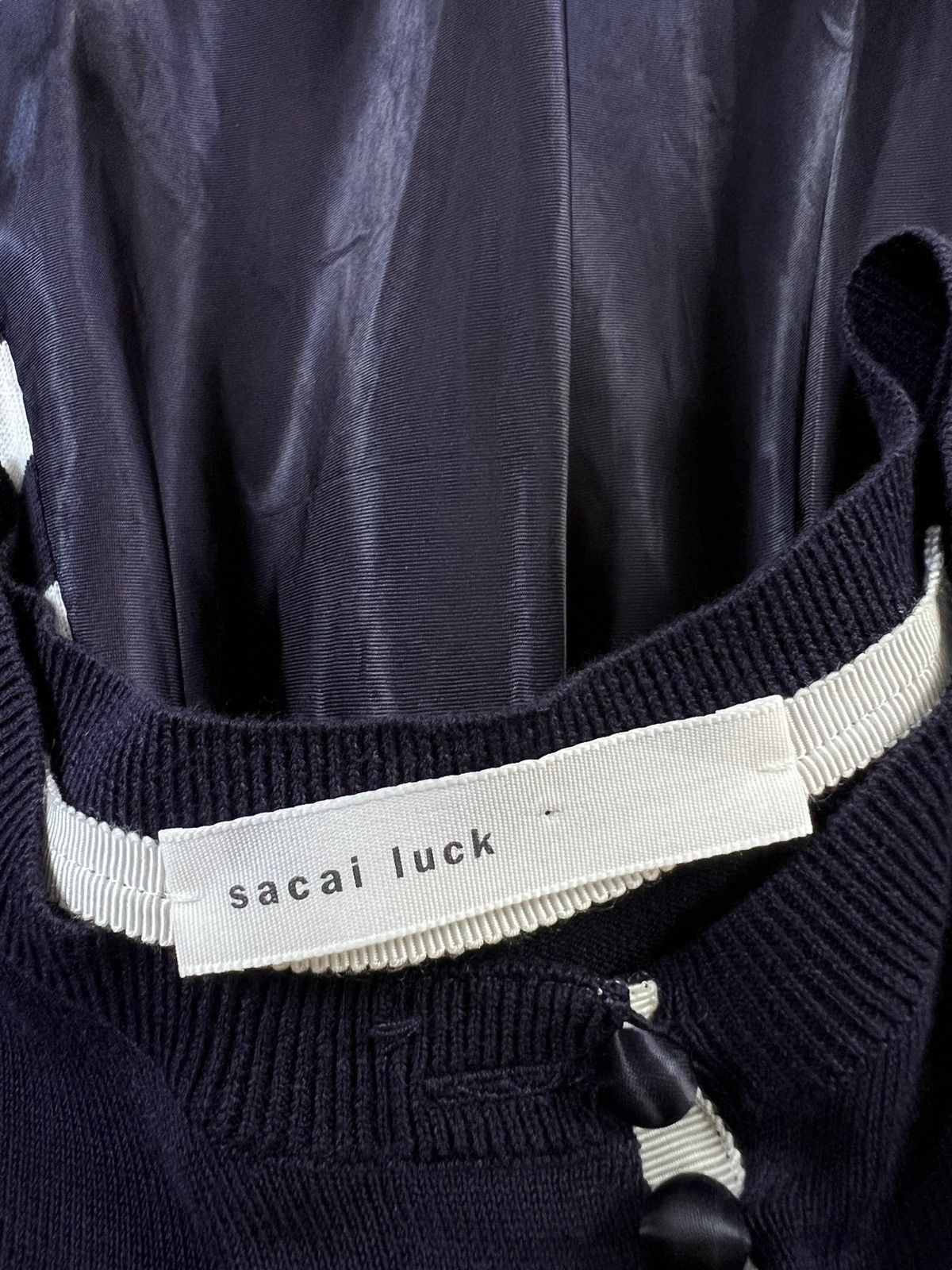 Sacai Sacai Luck Hybrid Reconstructed Cardigan Size XS / US 0-2 / IT 36-38 - 8 Thumbnail