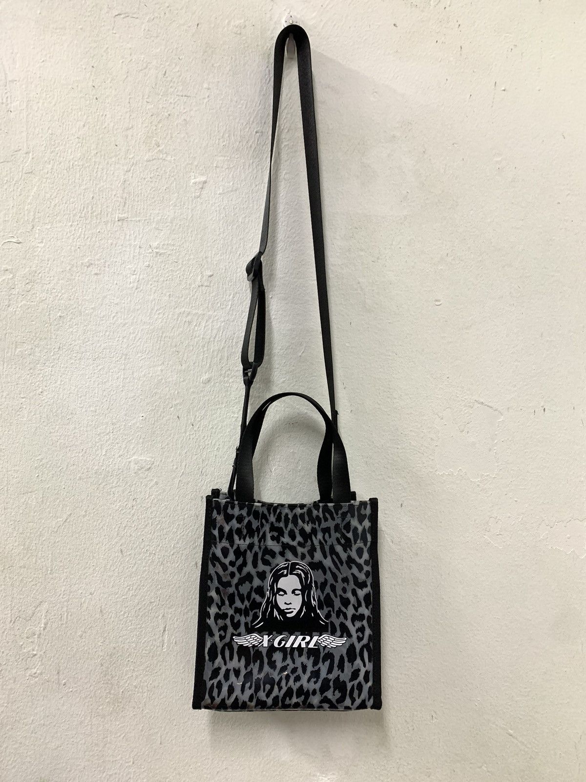 X Girl X-Girl Leopard Print Mini Sling Tote Bag, Women's