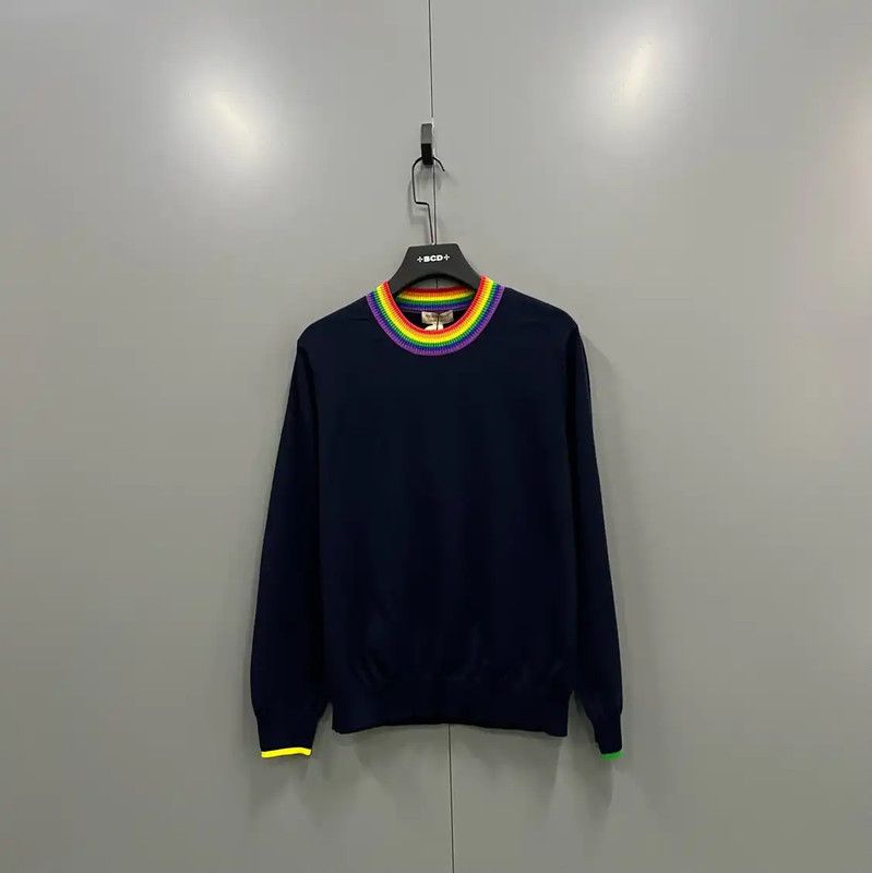 Burberry Burberry Women's Long Sleeve Knitted Wool Sweater Size L / US 10 / IT 46 - 1 Thumbnail
