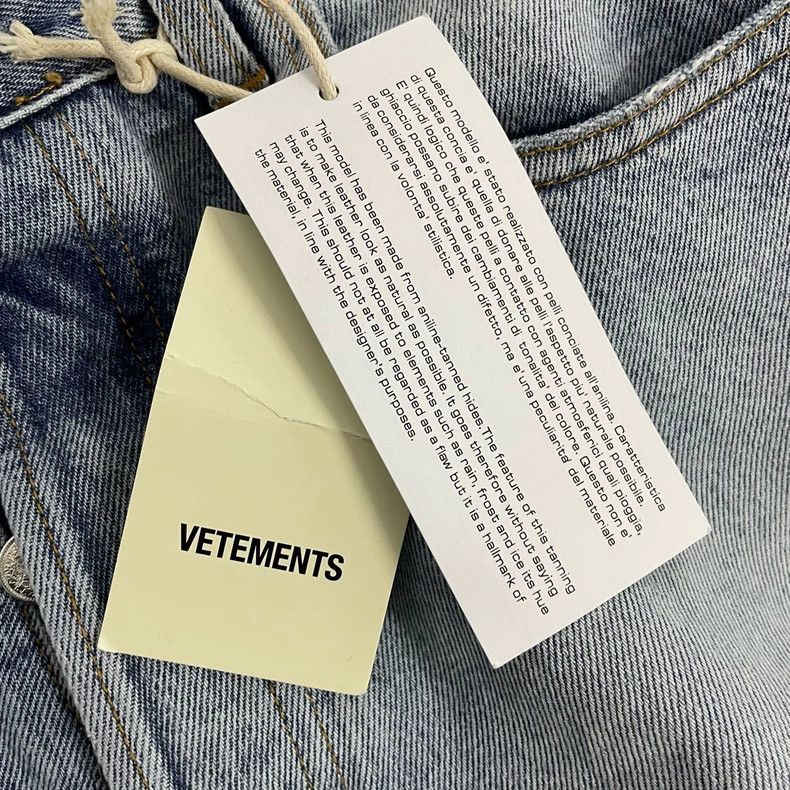 Vetements Vetements SizeM 23SS Big Ripped Washed Denim Jeans Size US 30 / EU 46 - 5 Thumbnail