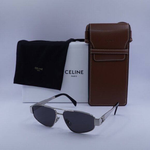Celine 🕶️ New Celine CL40281U 16A Sunglasses - Shiny Palladium Size ONE SIZE - 11 Thumbnail