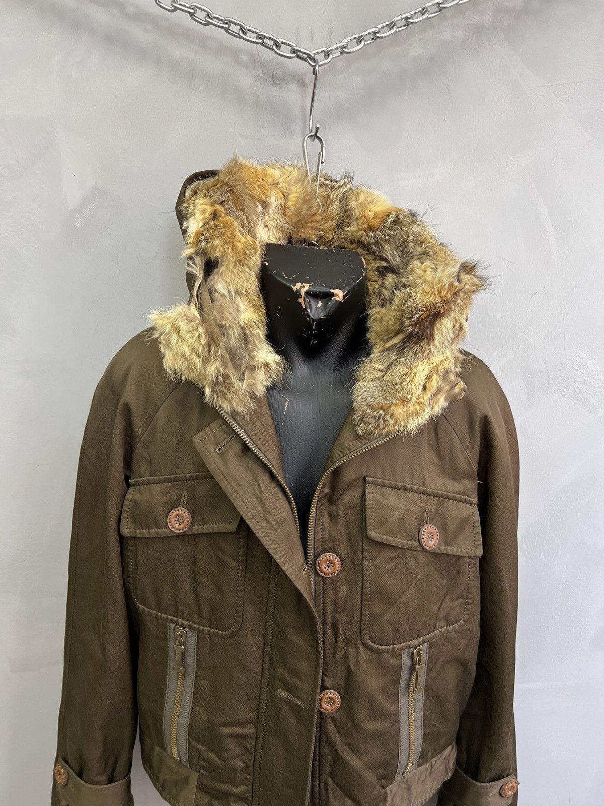 Iceberg Iceberg brown cropped fur hood jacket hysteric glamour y2k Size US M / EU 48-50 / 2 - 13 Thumbnail