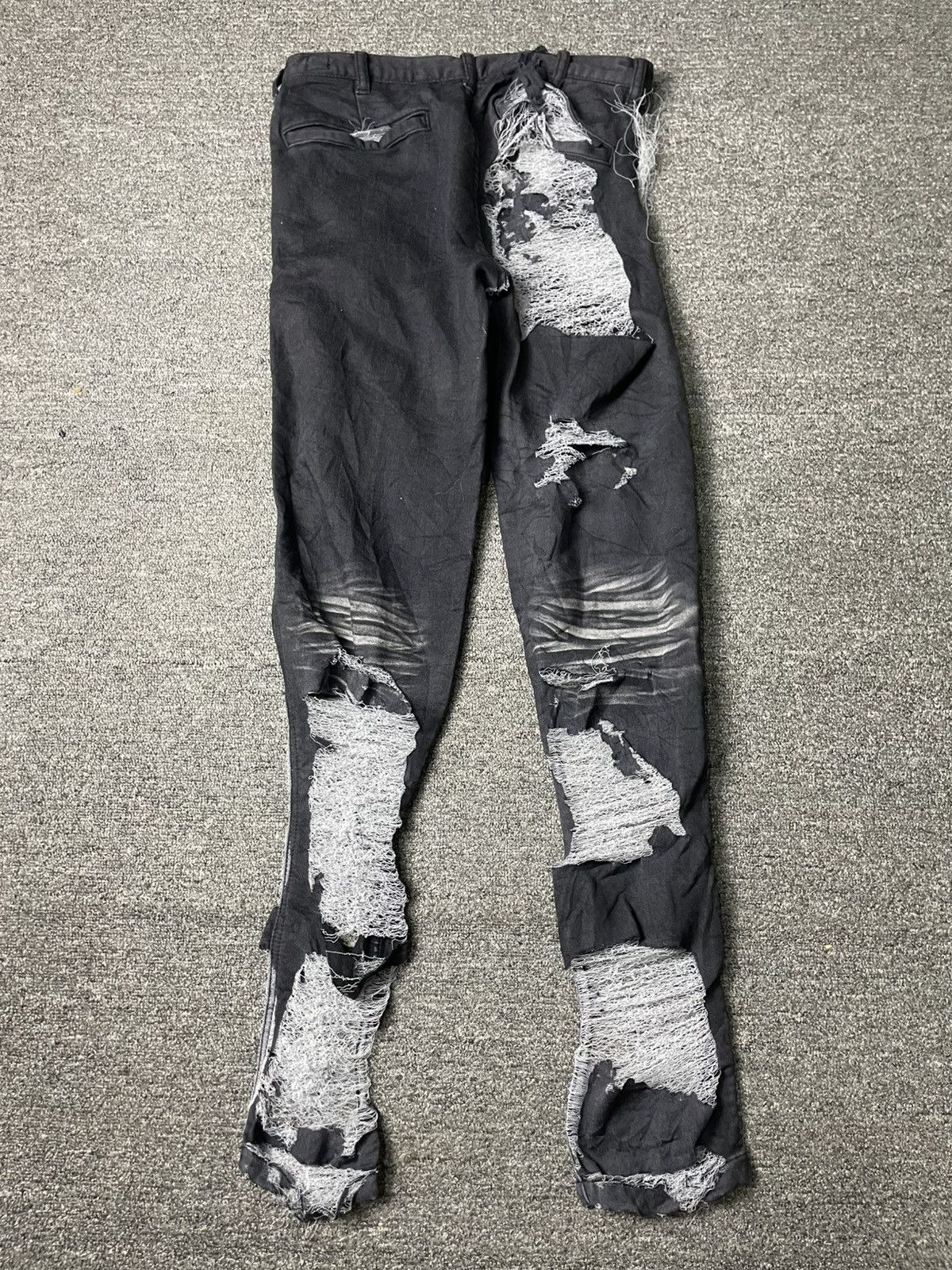 Vintage × semanticdesign SEMANTIC DESIGN Distressed Denim Ripped Jeans (101( Size US 28 / EU 44 - 9 Thumbnail