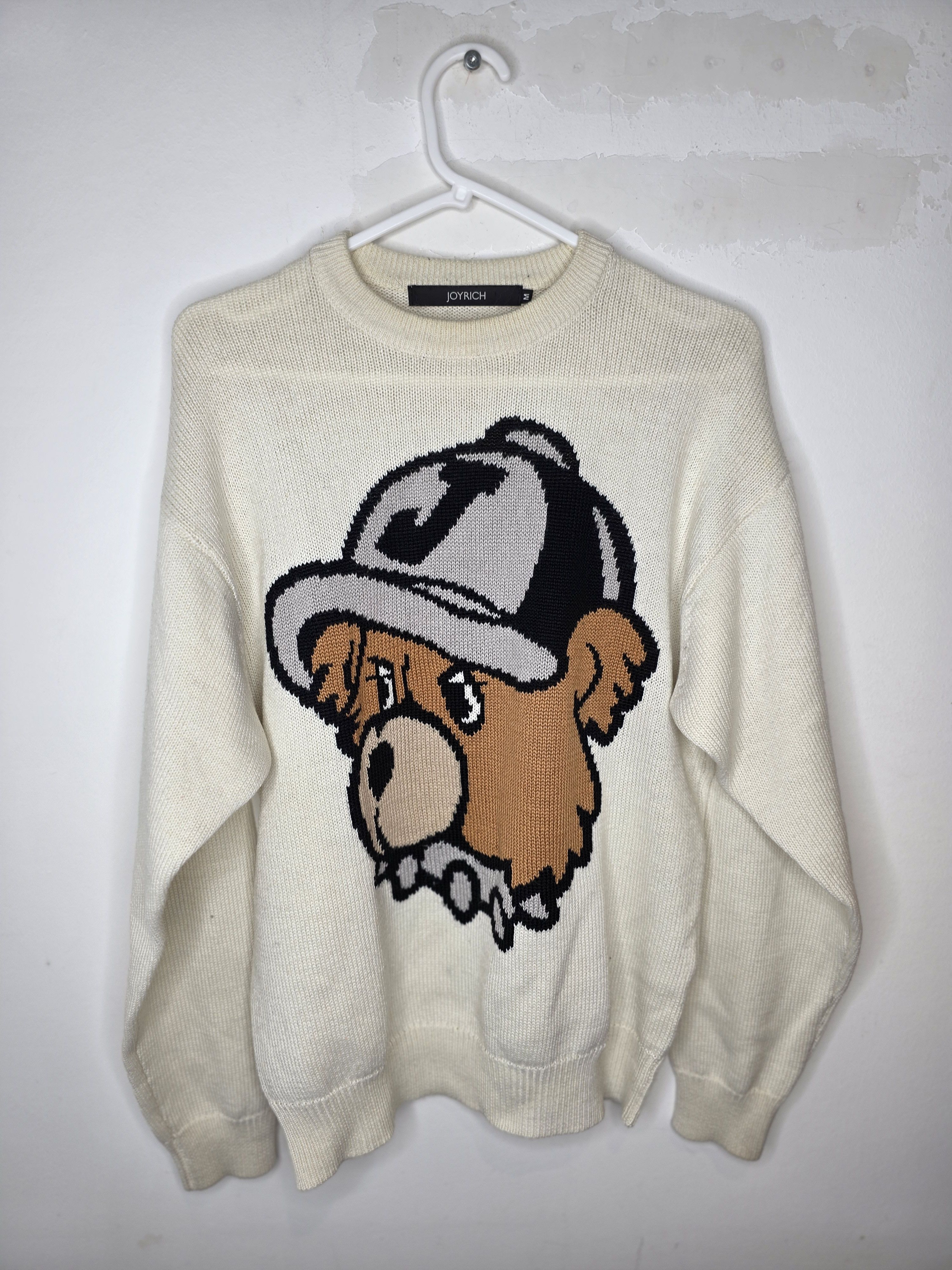 Joyrich Joyrich Los Angeles Rare “J Bear” Knit Sweater Cream Size US M / EU 48-50 / 2 - 1 Thumbnail