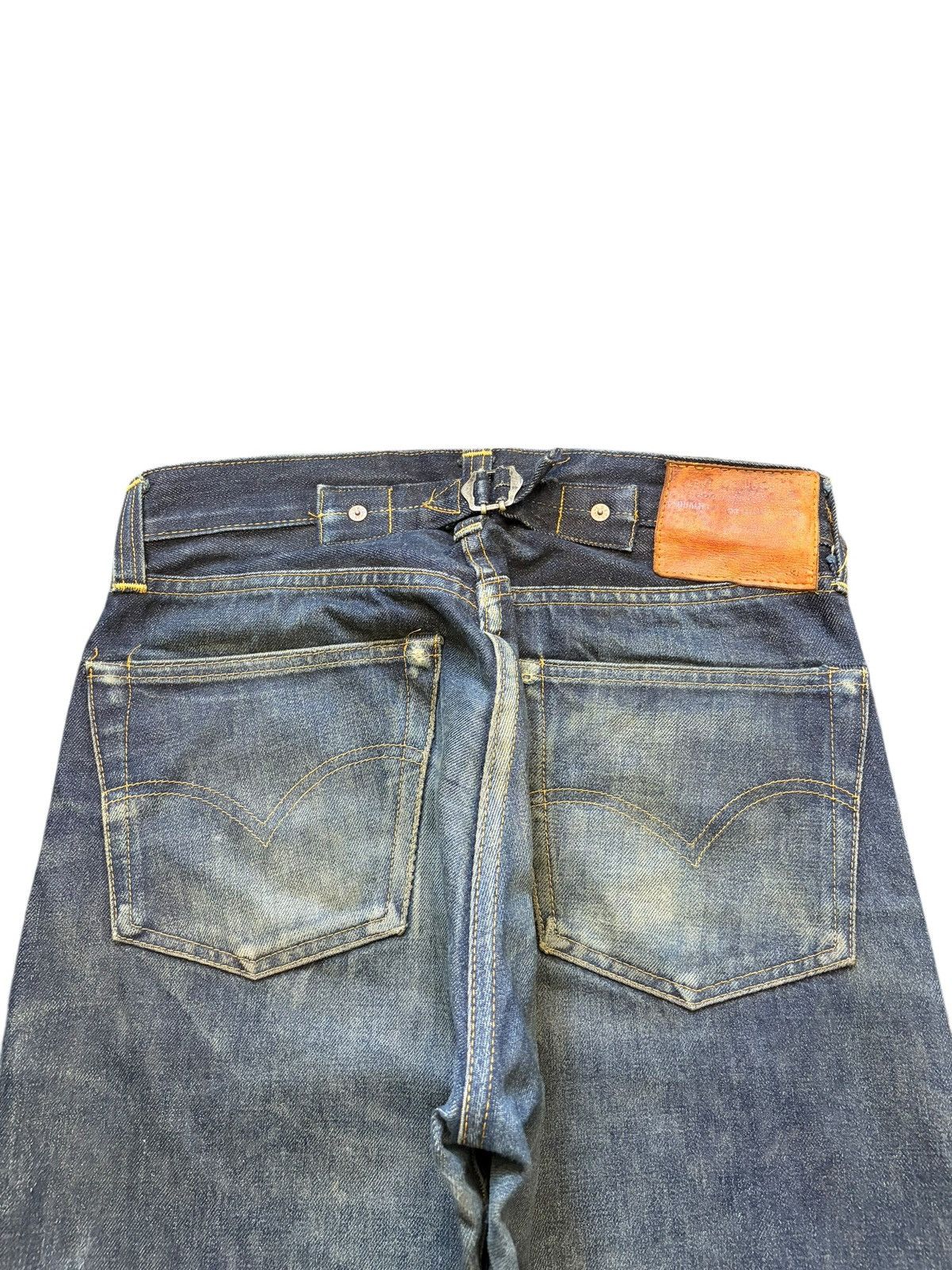 Levi's Vintage Levis 201XX Big E Buckle Back Selvedge Jeans Size US 28 / EU 44 - 4 Thumbnail