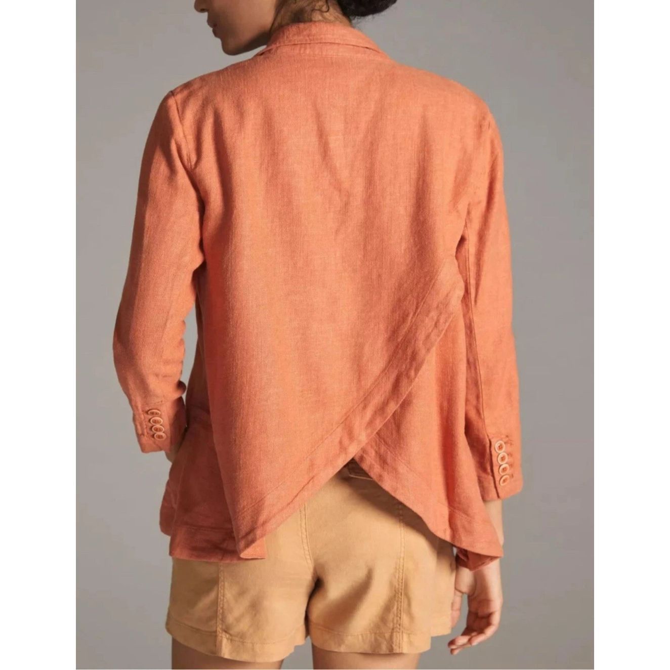 Anthropologie Anthropologie Vintage Washed Linen blend Blazer oversized bo Size M / US 6-8 / IT 42-44 - 2 Thumbnail
