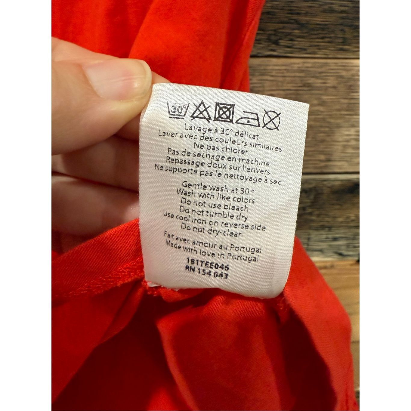 Sezane Sézane Cloe Red/orange V-neck short-sleeve top front knot s Size S / US 4 / IT 40 - 6 Thumbnail