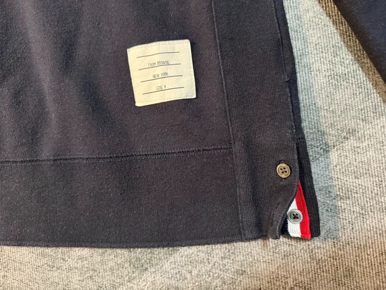 Thom Browne Thom Browne Round neck hoodie Size US XL / EU 56 / 4 - 4 Thumbnail