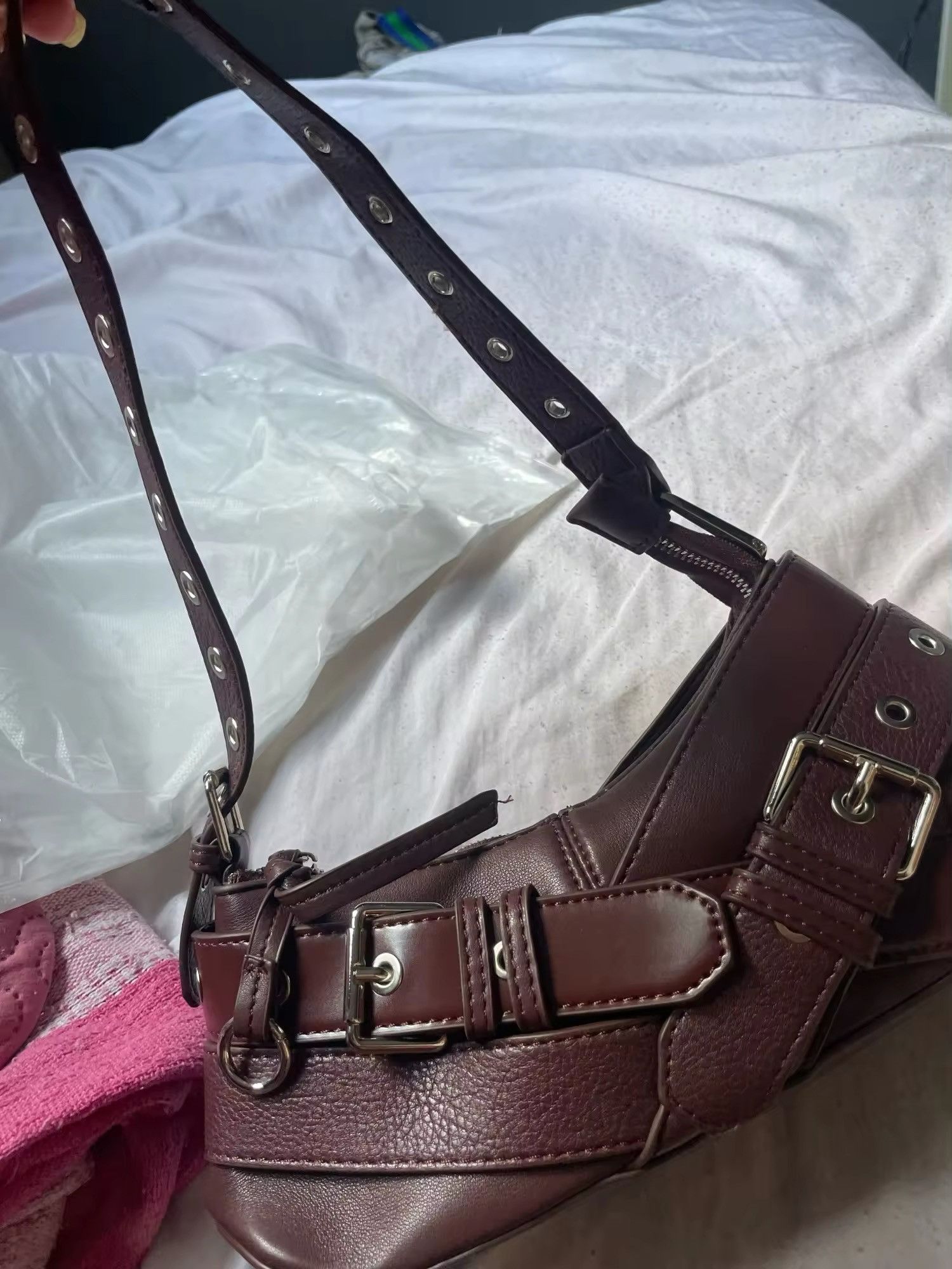 Vintage Ladies Luxury Pu Leather Belts DecoTote Bags Size ONE SIZE - 10 Thumbnail