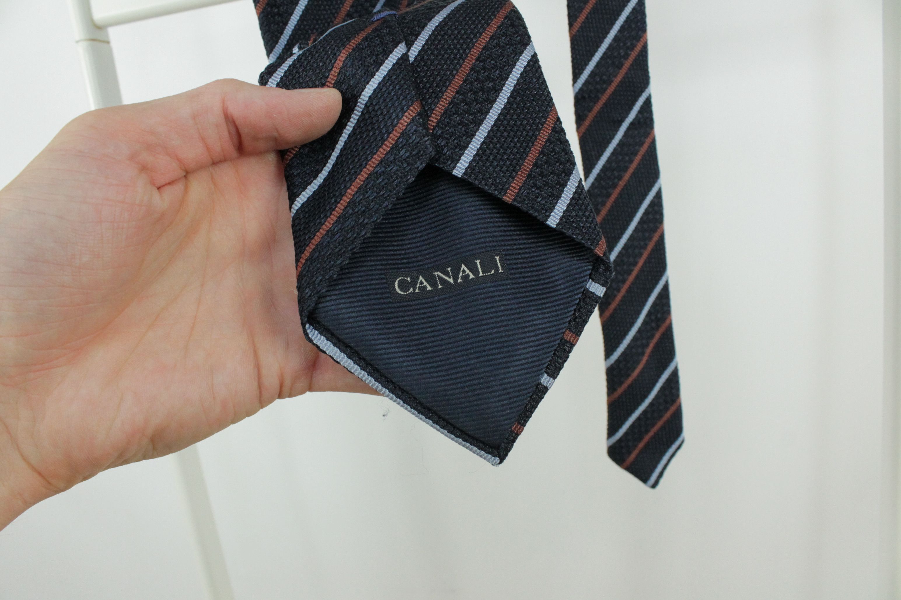 Canali Canali Striped Silk Tie Size ONE SIZE - 4 Thumbnail
