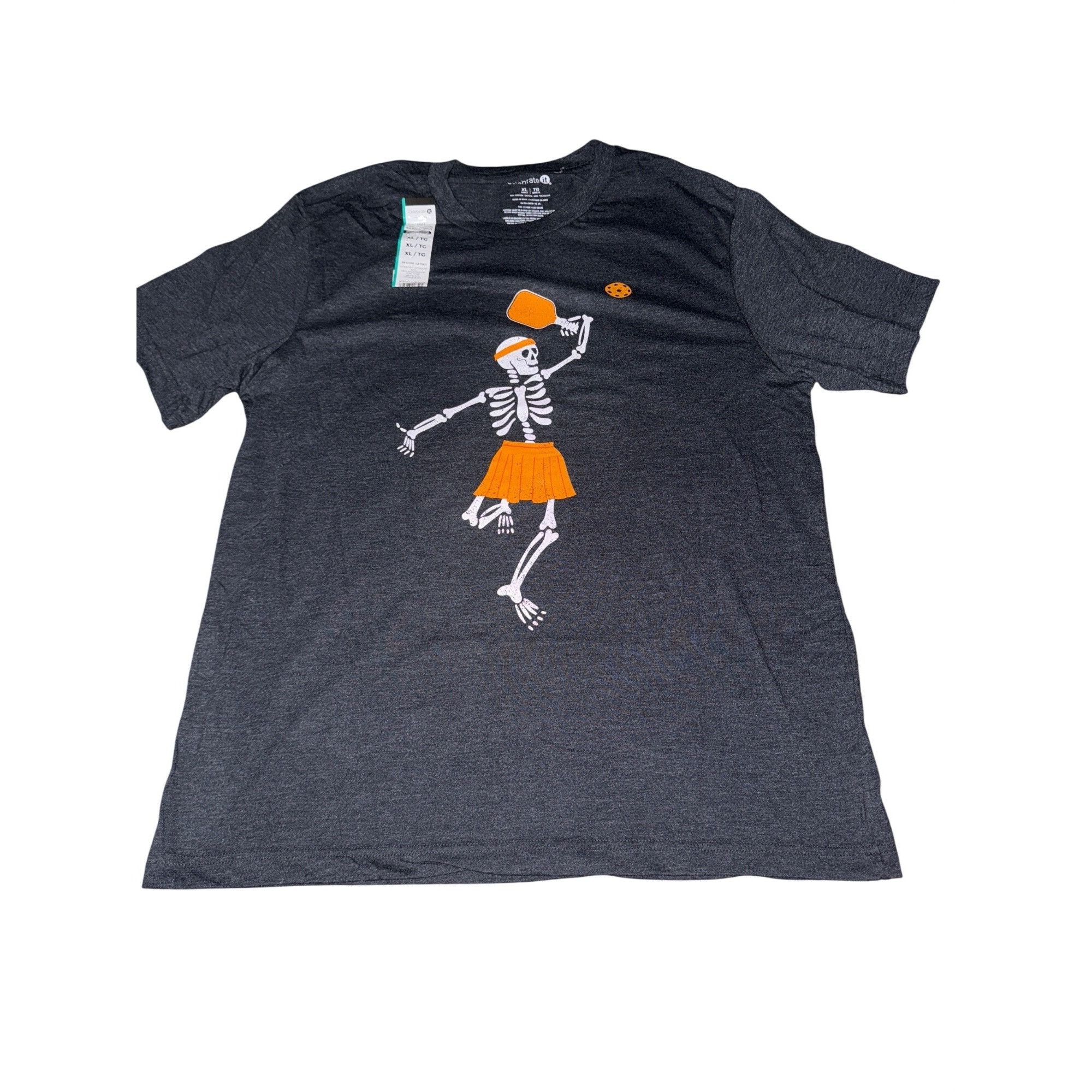 Other Celebrate It Skeleton Graphic T-Shirt XL Adult Cotton/Polyes Size XL / US 12-14 / IT 48-50 - 1 Thumbnail