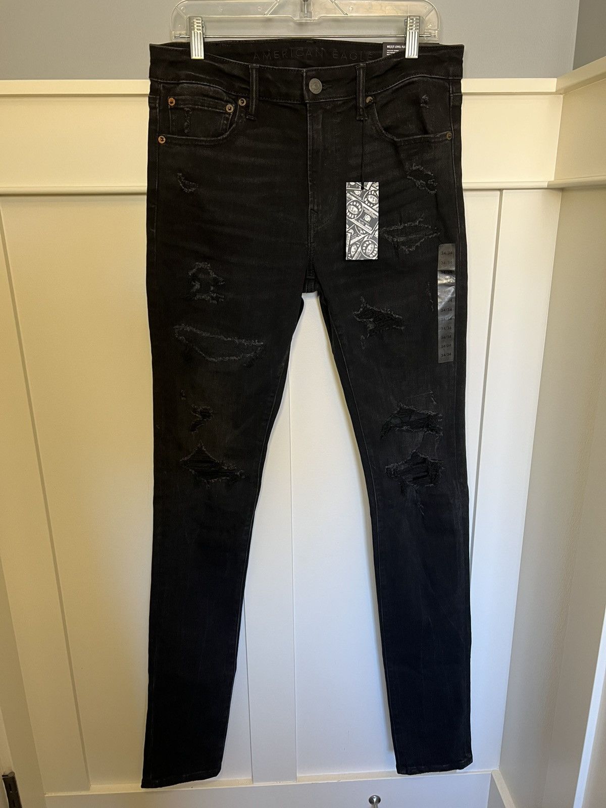Lil Wayne Young Money Entert X American Eagle distressed stacked jeans Size US 34 / EU 50 - 1 Thumbnail