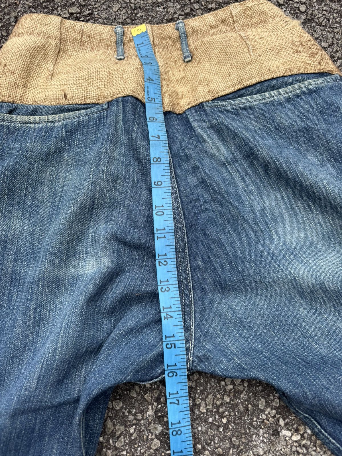 Kapital DESIGNER KIRO HIRATA KAPITAL HEMP CLASSIC DISTRESSED JEANS Size US 31 - 21 Thumbnail