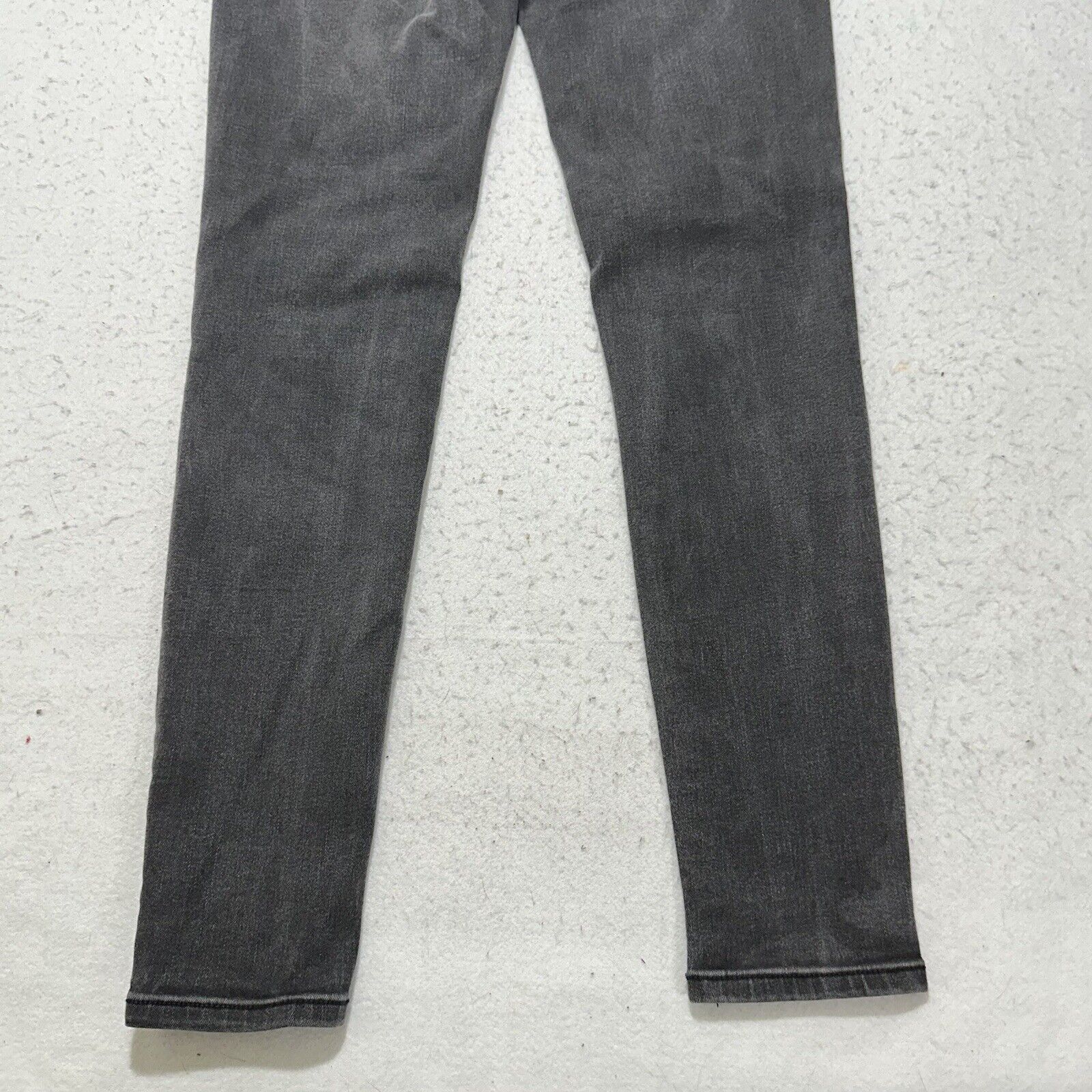 Ann Taylor Ann Taylor 6 Skinny Denim Jeans Dark Gray Mid Rise Size 28" / US 6 / IT 42 - 8 Thumbnail