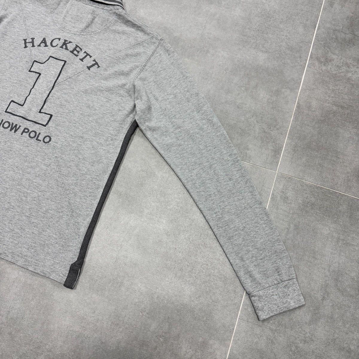 Hackett Hackett London Tailored Fit Embroidered Logo Snow Polo Shirt Size US M / EU 48-50 / 2 - 20 Thumbnail
