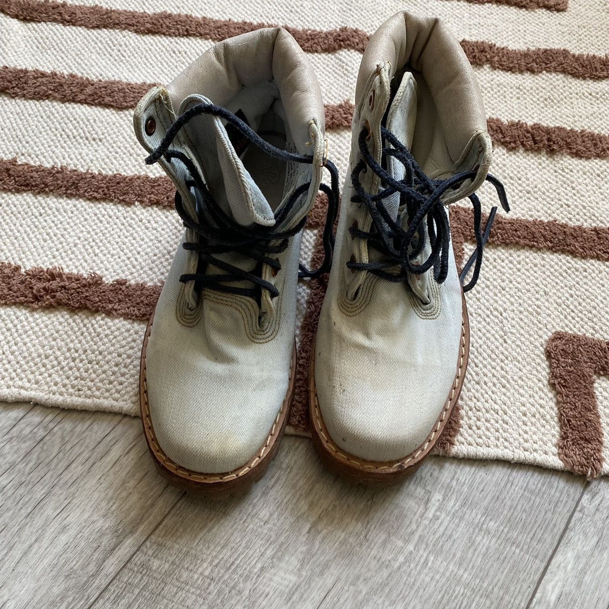 Timberland VINTAGE TIMBERLAND USA JEANS BLUE BOOTS Size US 7 / IT 37 - 2 Thumbnail