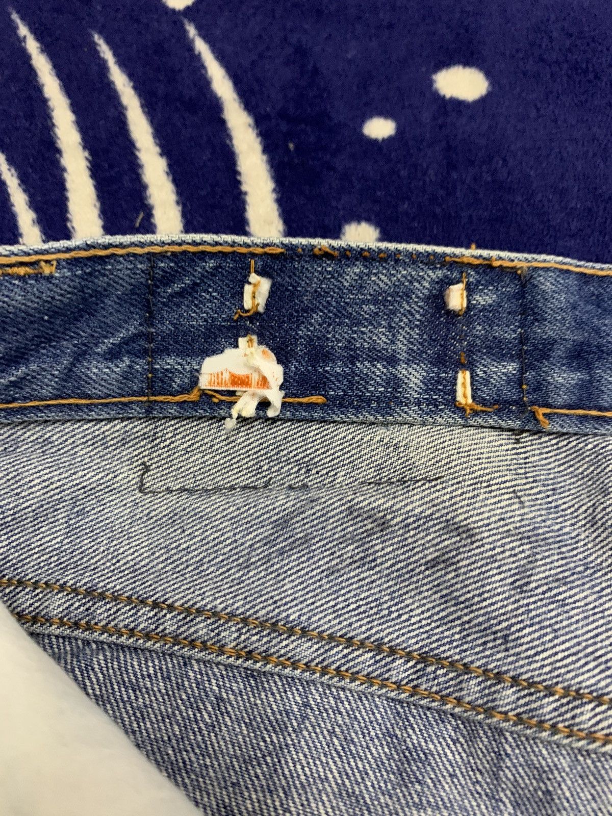 Japanese Brand COSMO Vintage Wide Flare Denim Distressed Jeans Size 27" / US 4 / IT 40 - 11 Thumbnail