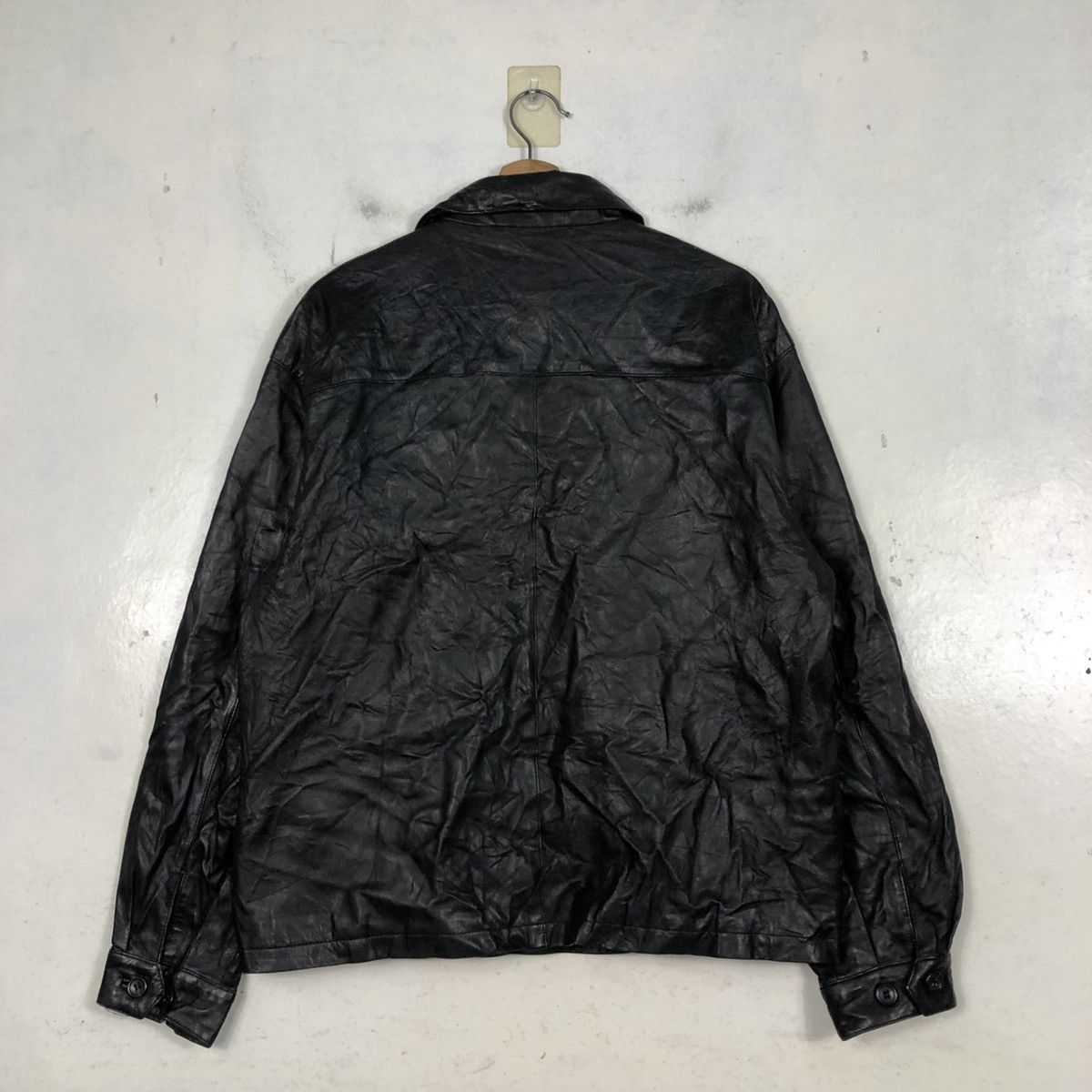 Japanese Brand 📌Vintage Biker Leather Jacket Suburban Issey Miyake Size US L / EU 52-54 / 3 - 10 Thumbnail