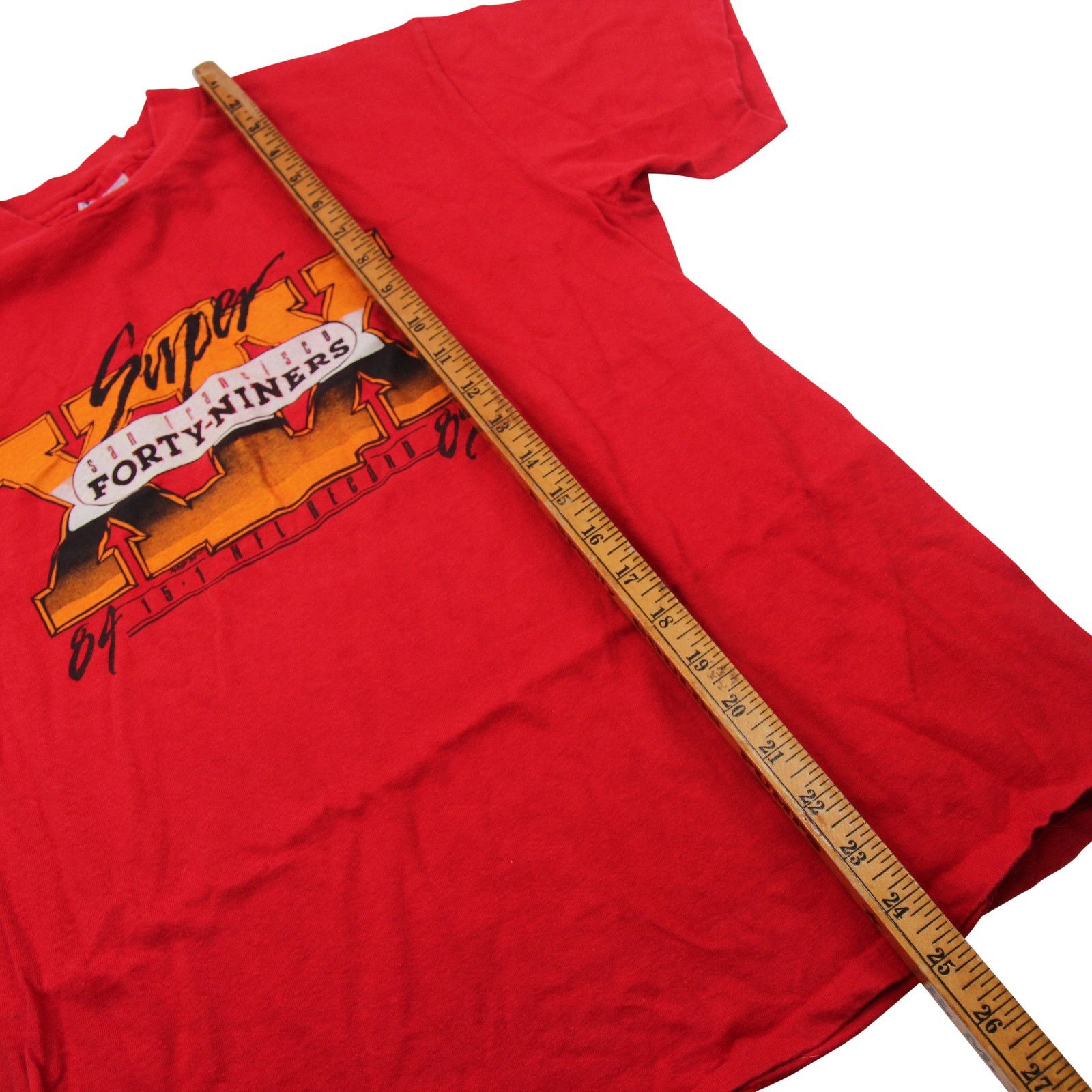 NFL × Vintage Vintage 1985 San Fransisco 49ers Super Bowl Graphic T Shirt Size US L / EU 52-54 / 3 - 6 Thumbnail
