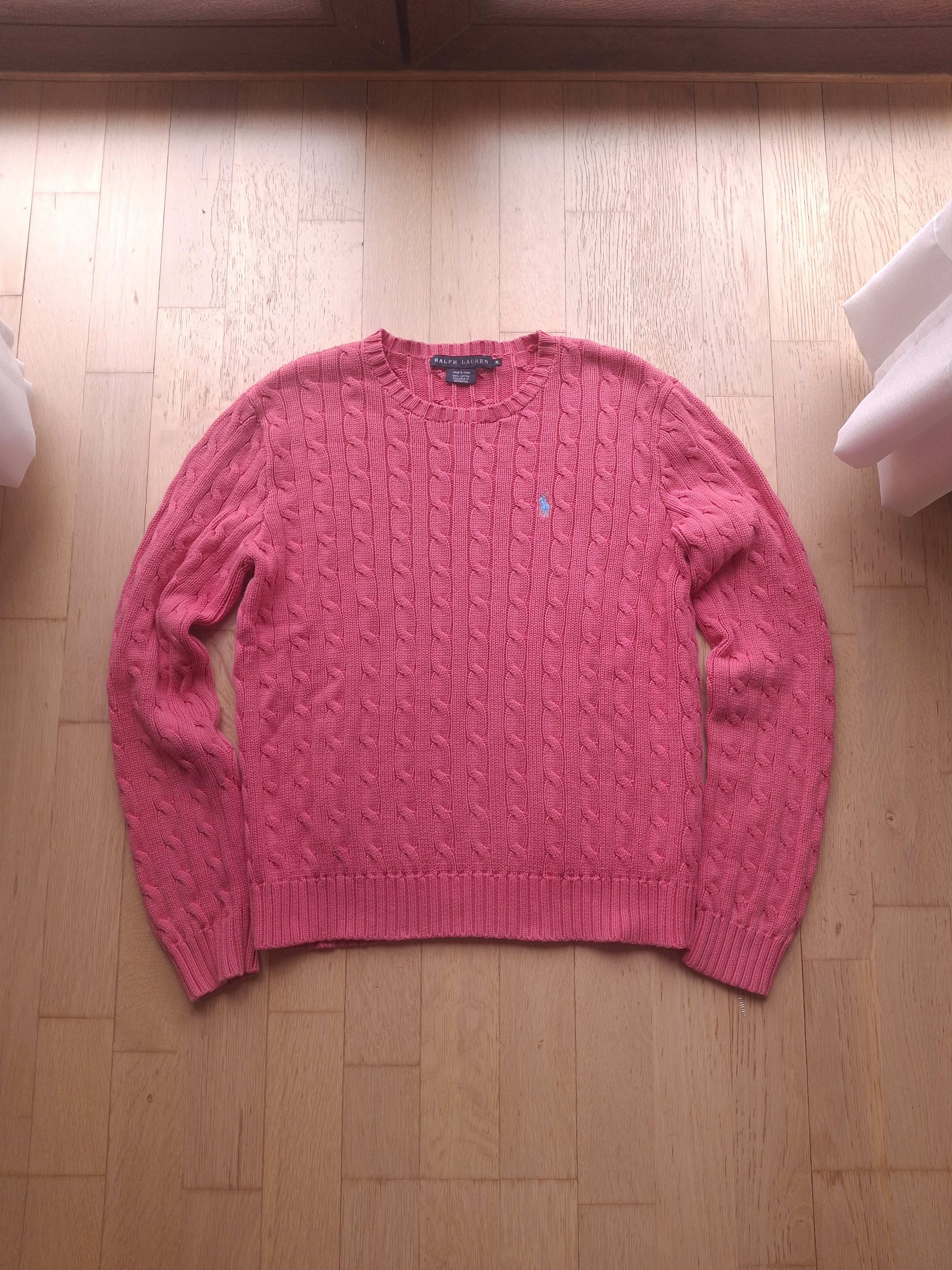 Polo Ralph Lauren × Ralph Lauren Knitwear sweater ralph lauren cable knit polo Size XL / US 12-14 / IT 48-50 - 1 Thumbnail