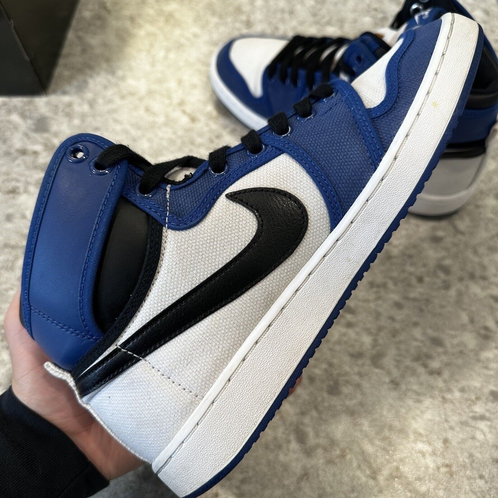 Nike Size 8 - Jordan 1 AJKO Storm Blue White Black 2021 Size US 8 / EU 41 - 7 Thumbnail