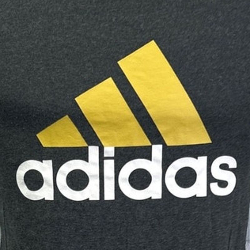 Adidas Adidas Logo Mens Small Black Gold PolyCotton Tee Shirt Size US S / EU 44-46 / 1 - 2 Thumbnail