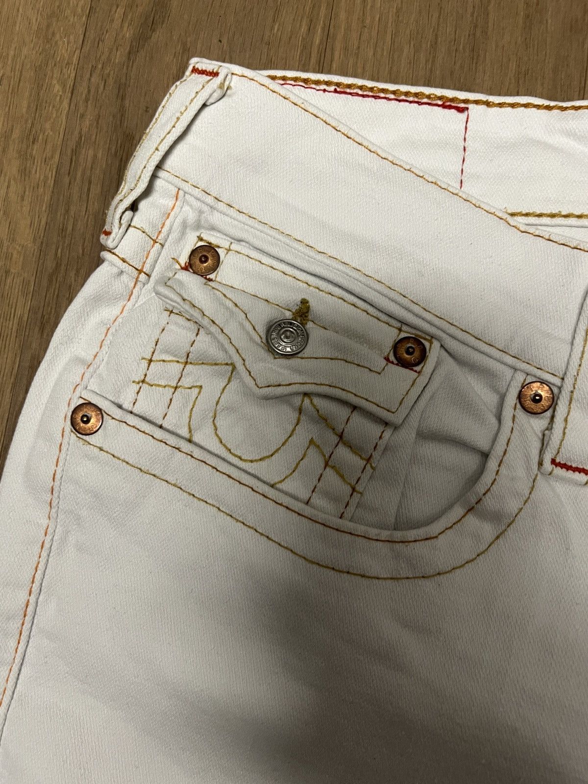 True Religion OG True Religion Ricky Jeans White Size US 33 - 3 Thumbnail