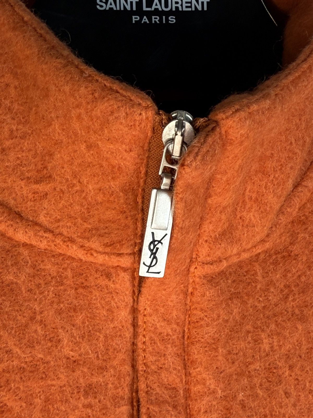 Yves Saint Laurent Wool YSL Sweatshirt 1/4 Quarter Zip Orange Soft Sweater 90s Size US S / EU 44-46 / 1 - 4 Thumbnail