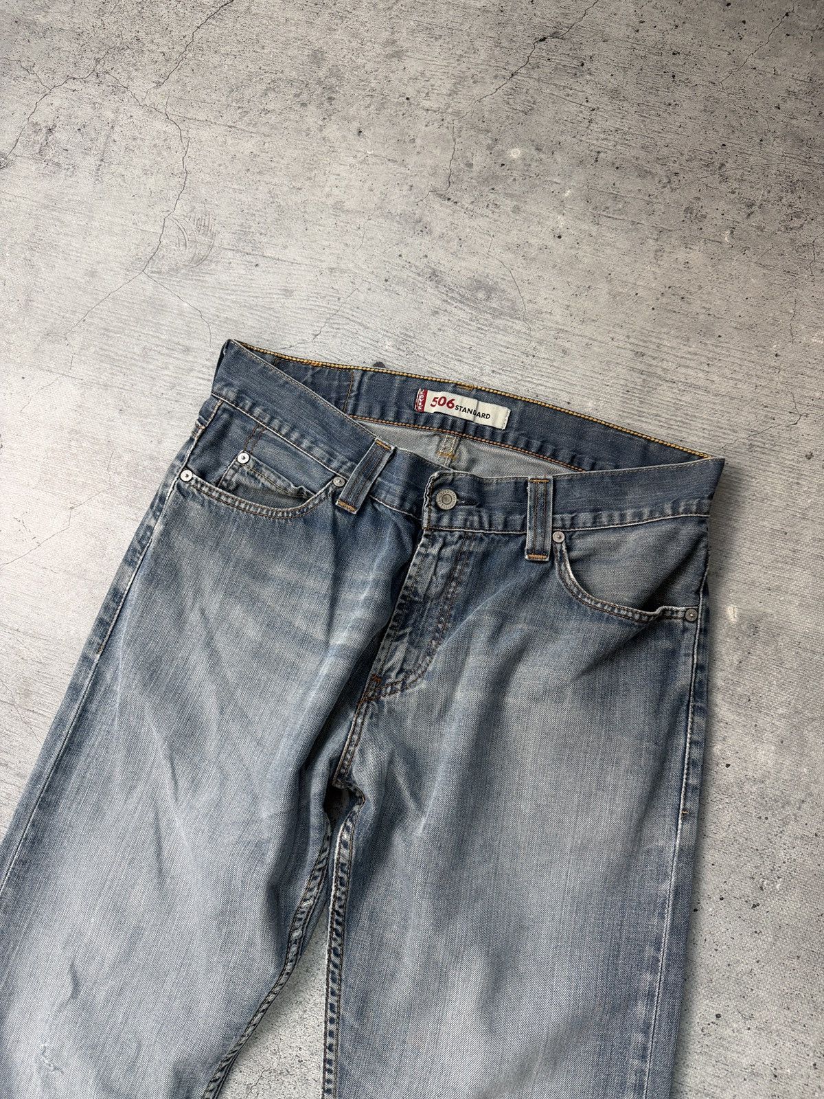 Levi's Levis 506 Vintage Washed Straight Denim Jeans Size US 33 - 5 Thumbnail