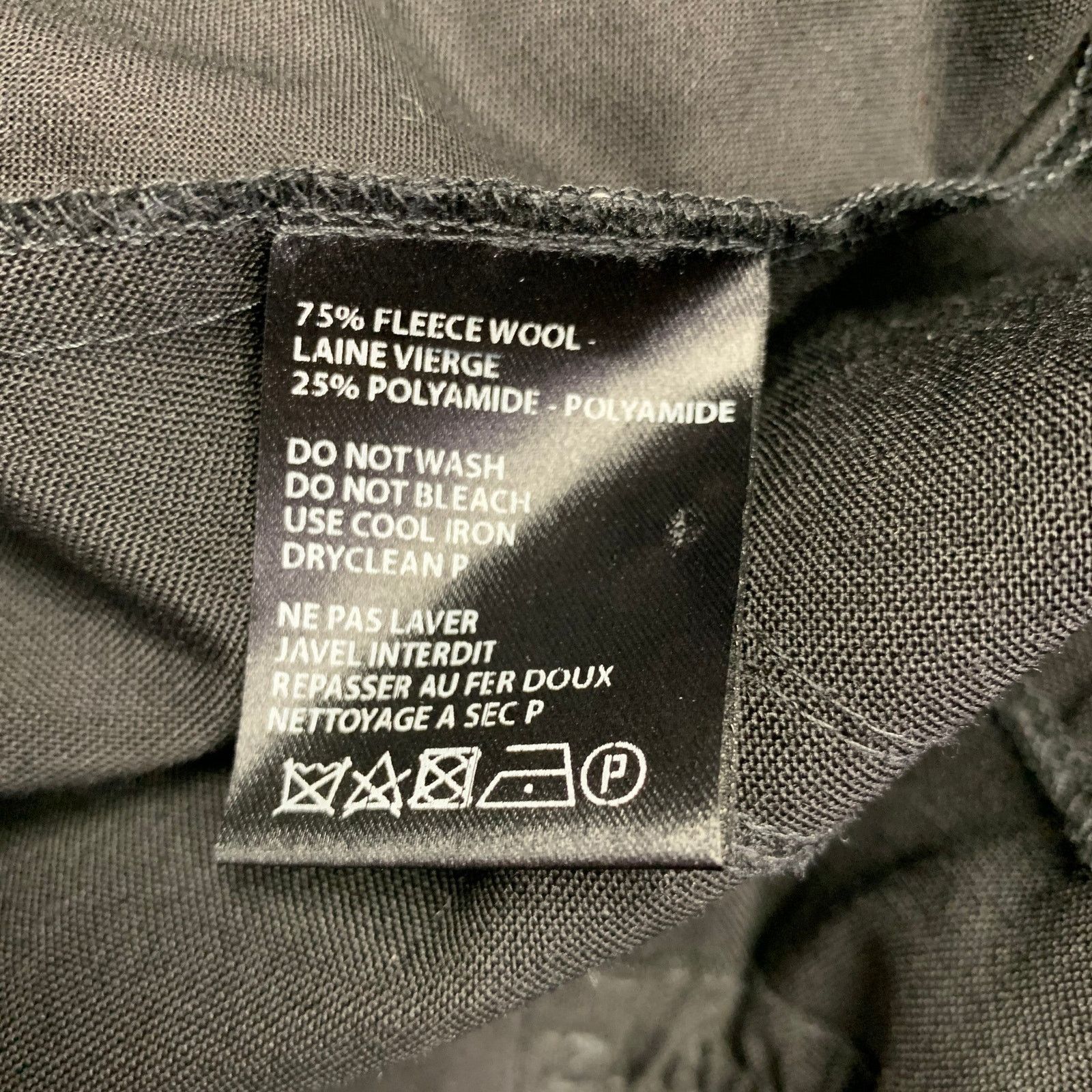 Haider Ackermann Size 34 Black Wool Polyamide Drop Crotch Dress Pants Size US 34 / EU 50 - 4 Thumbnail