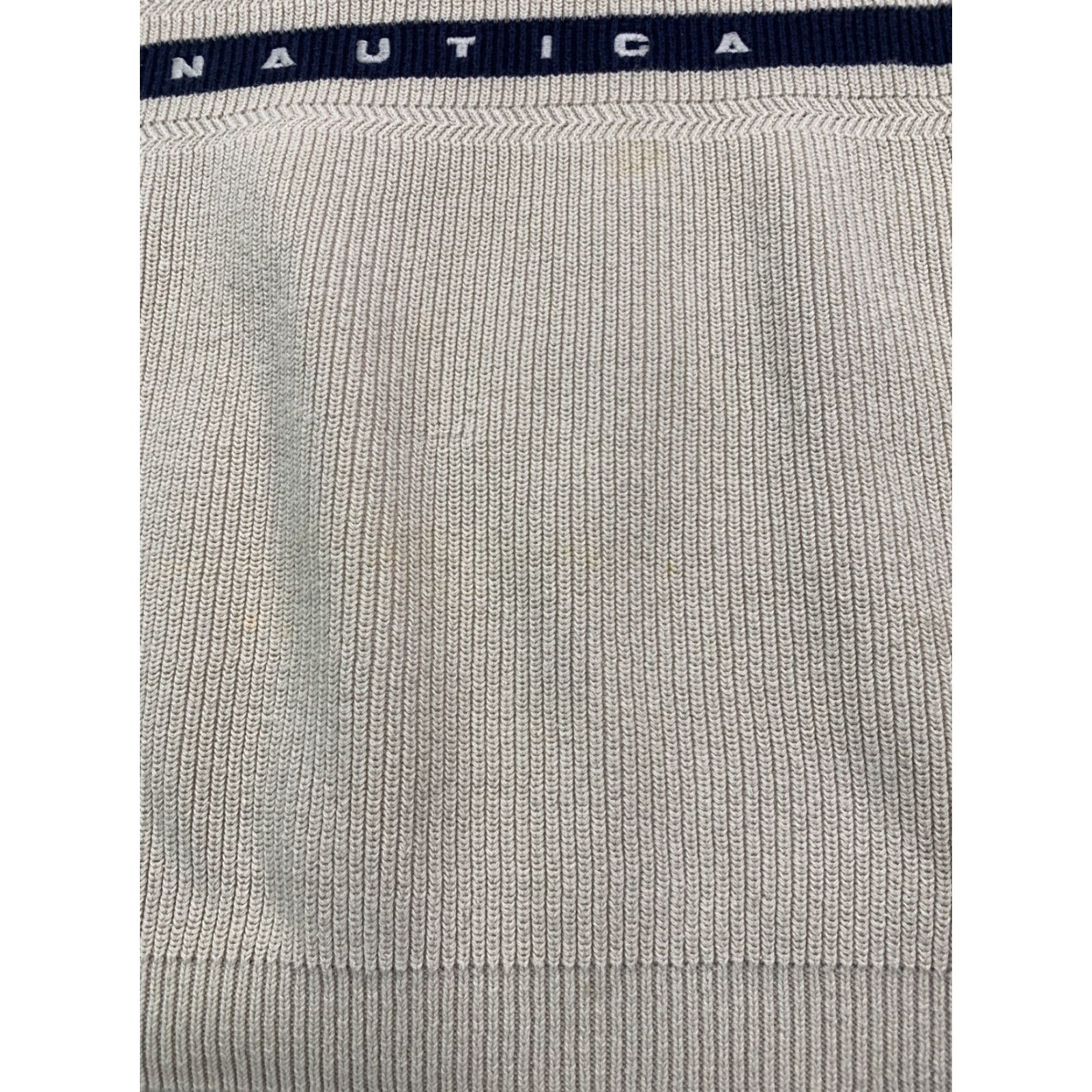 Nautica VINTAGE Nautica Knit Sweater Mens Crew Neck Striped Logo Short Sleeve? Size US M / EU 48-50 / 2 - 6 Thumbnail