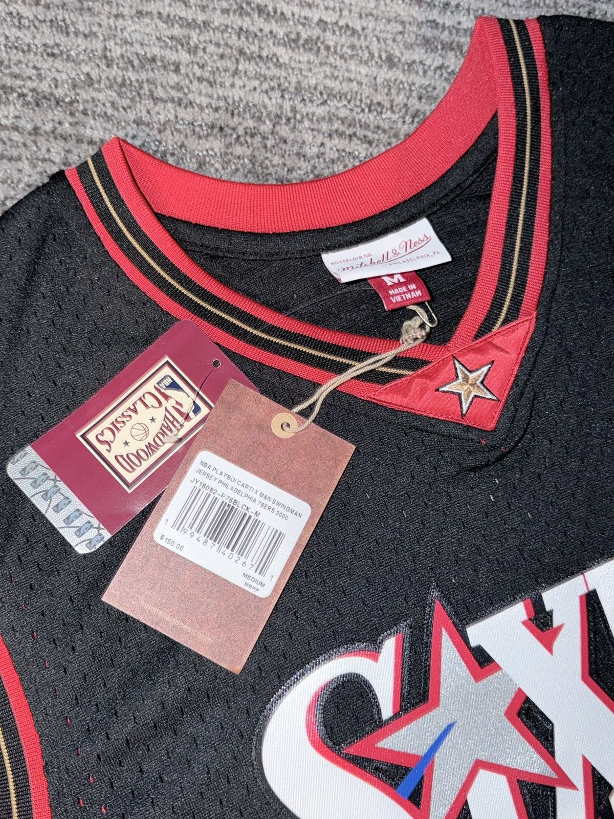 Mitchell & Ness Playboi carti 00 SOLD OUT SIXERS JERSEY Size US M / EU 48-50 / 2 - 5 Thumbnail