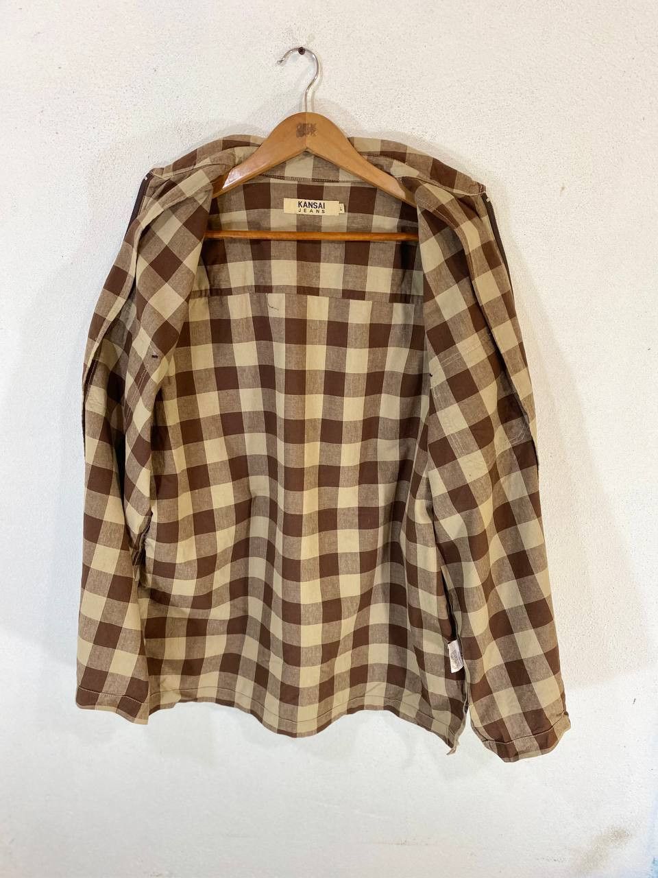 Kansai Yamamoto kansai yamamoto light jacket checkered design Size US L / EU 52-54 / 3 - 5 Thumbnail