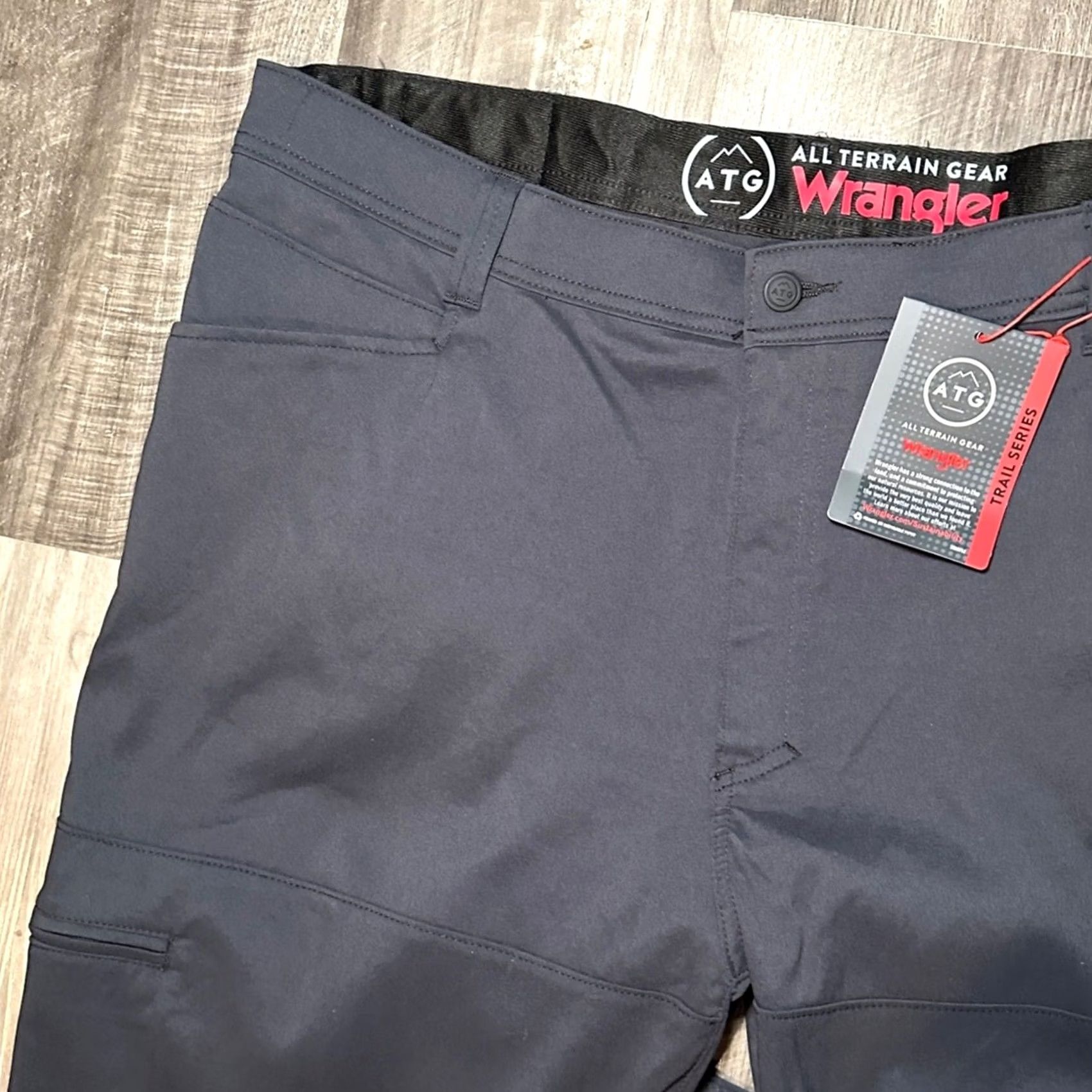 Wrangler Wrangler All Terrain Gear Trail Series Synthetic Utility Pant - 42x30 Black Mens Size US 42 / EU 58 - 6 Thumbnail