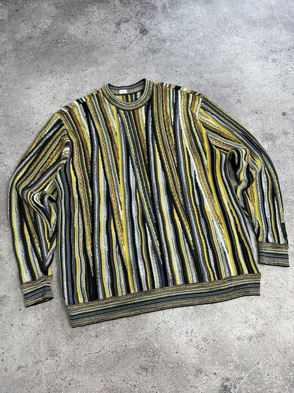 Carlo Colucci × Coogi × Vintage Vintage Carlo Colucci Knitted Sweater Coogi Style Archival Size US L / EU 52-54 / 3 - 4 Thumbnail